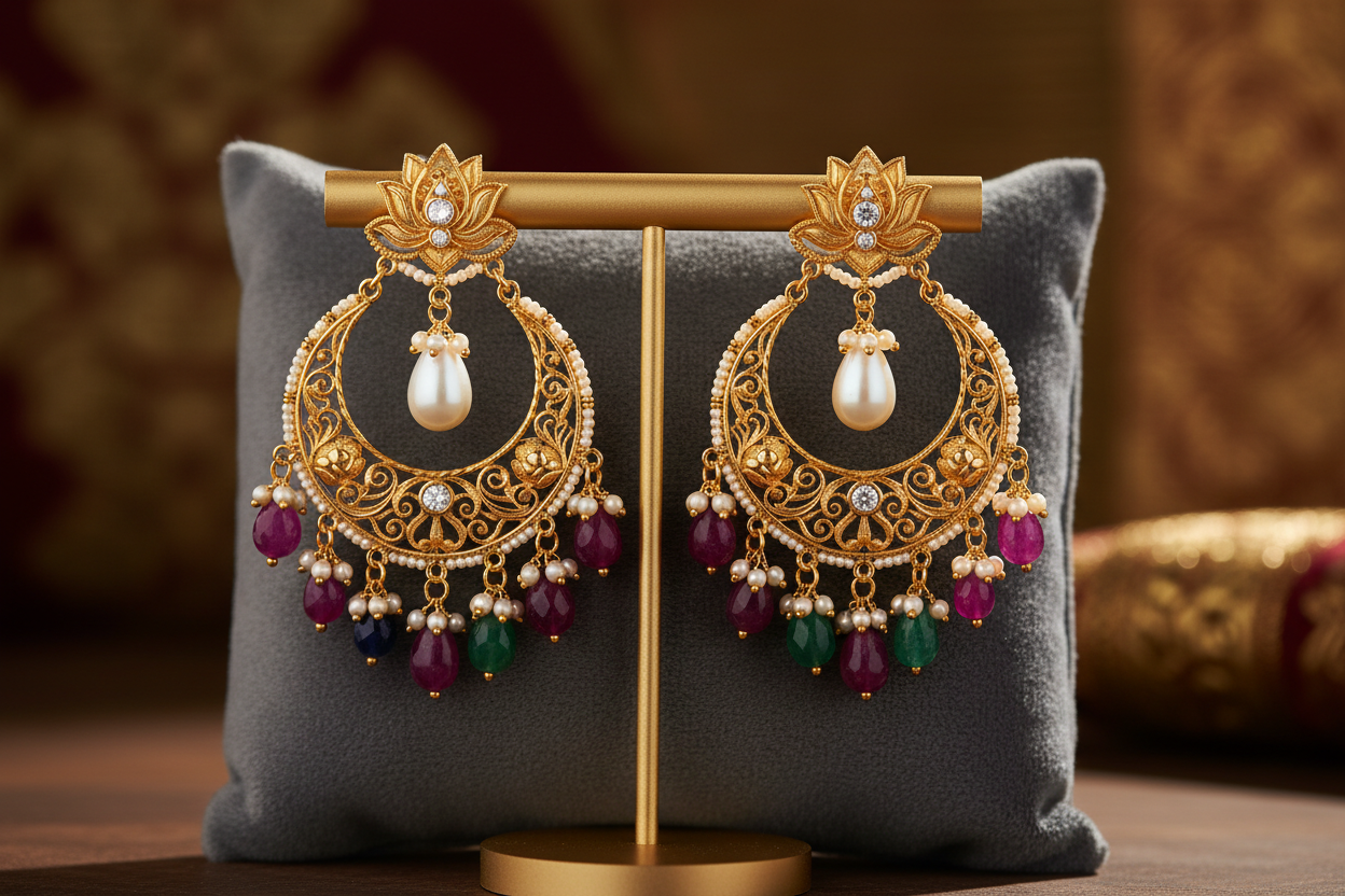 Chand Bali Earrings: Celebrating Indian Heritage with Contemporary Flair