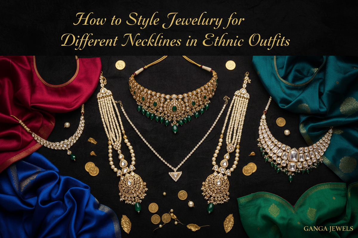 How to Style Jewellery for Different Necklines in Ethnic Outfits