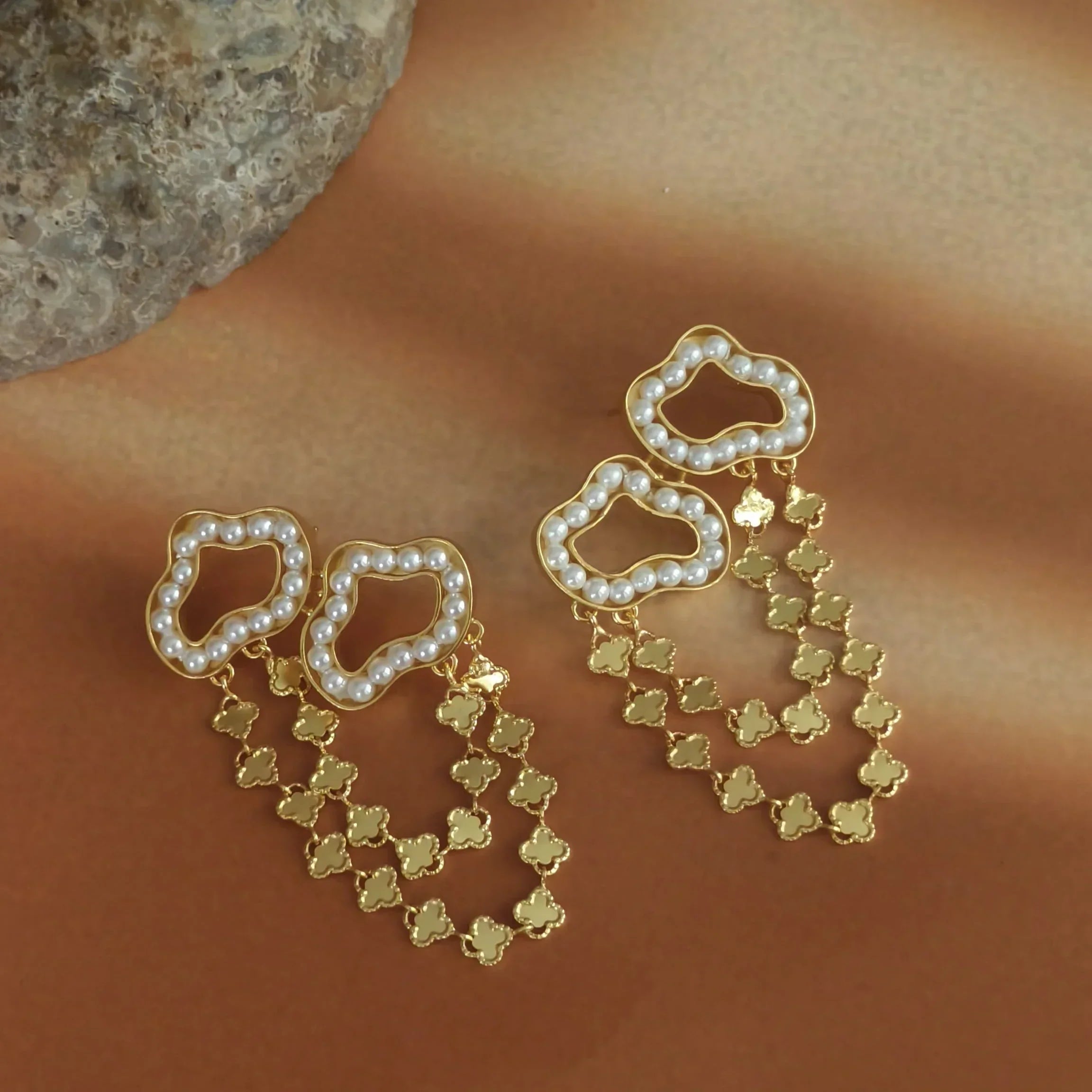 Moti saaz earrings