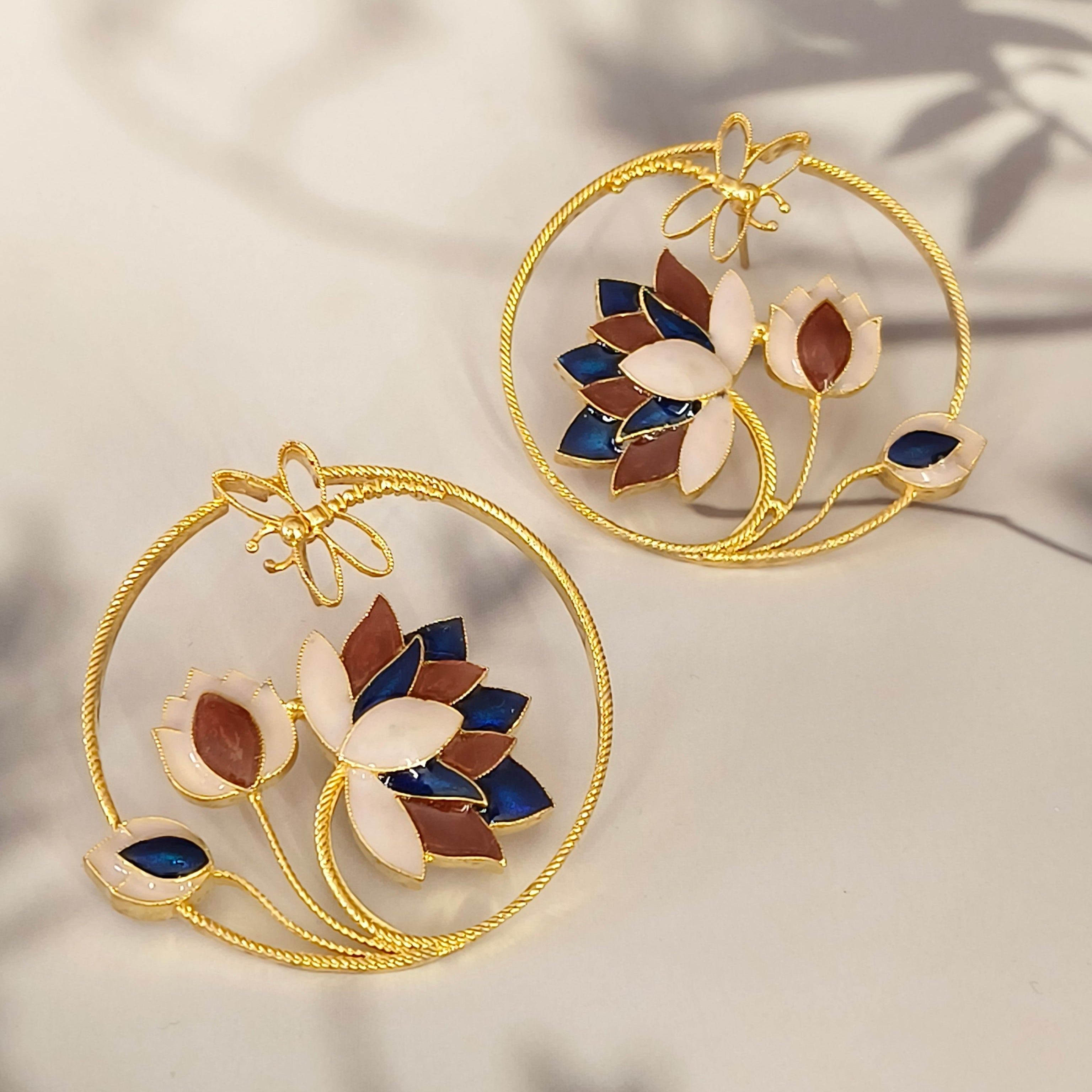 Artisinal rustic earrings