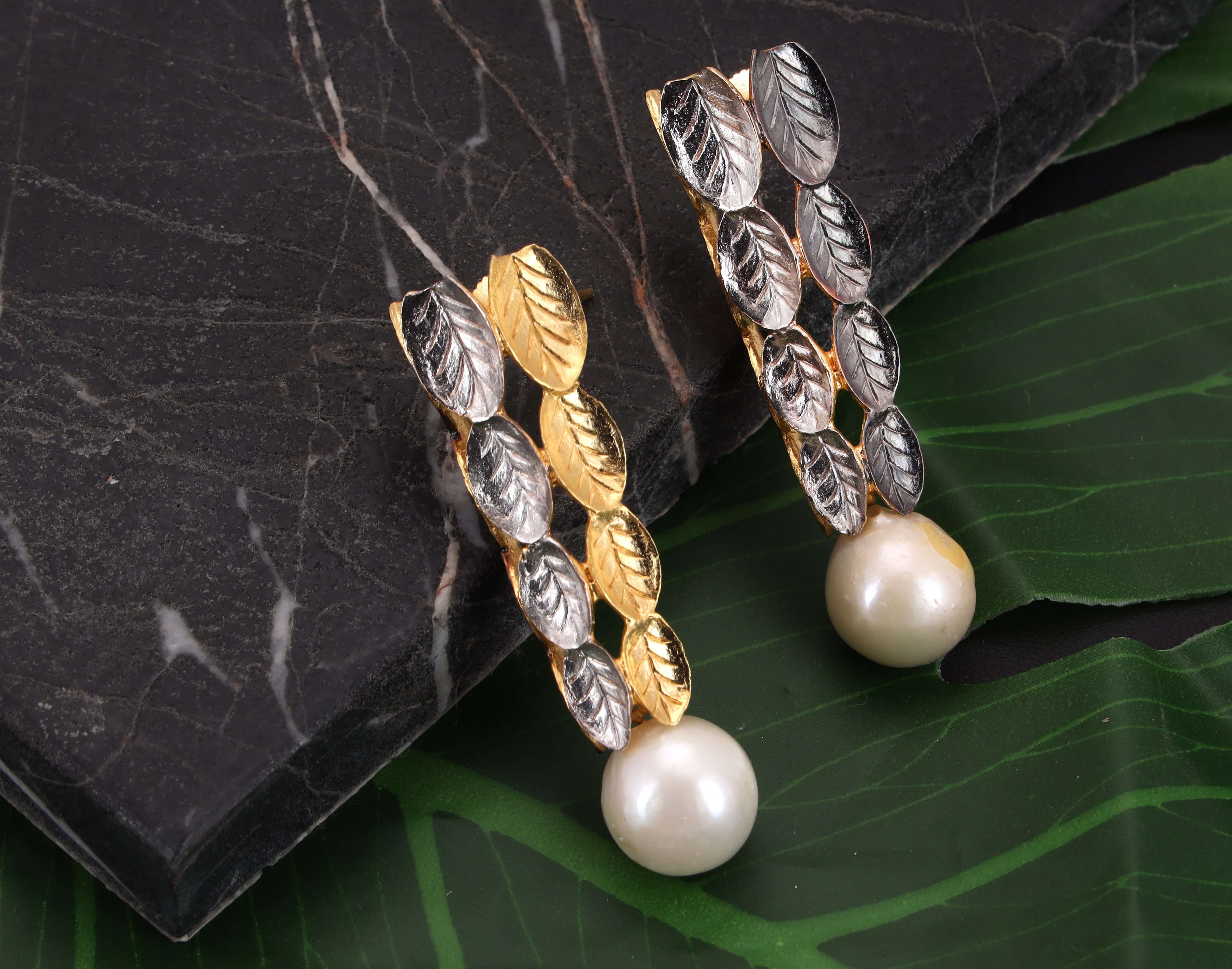 Dimensional baroque earrings