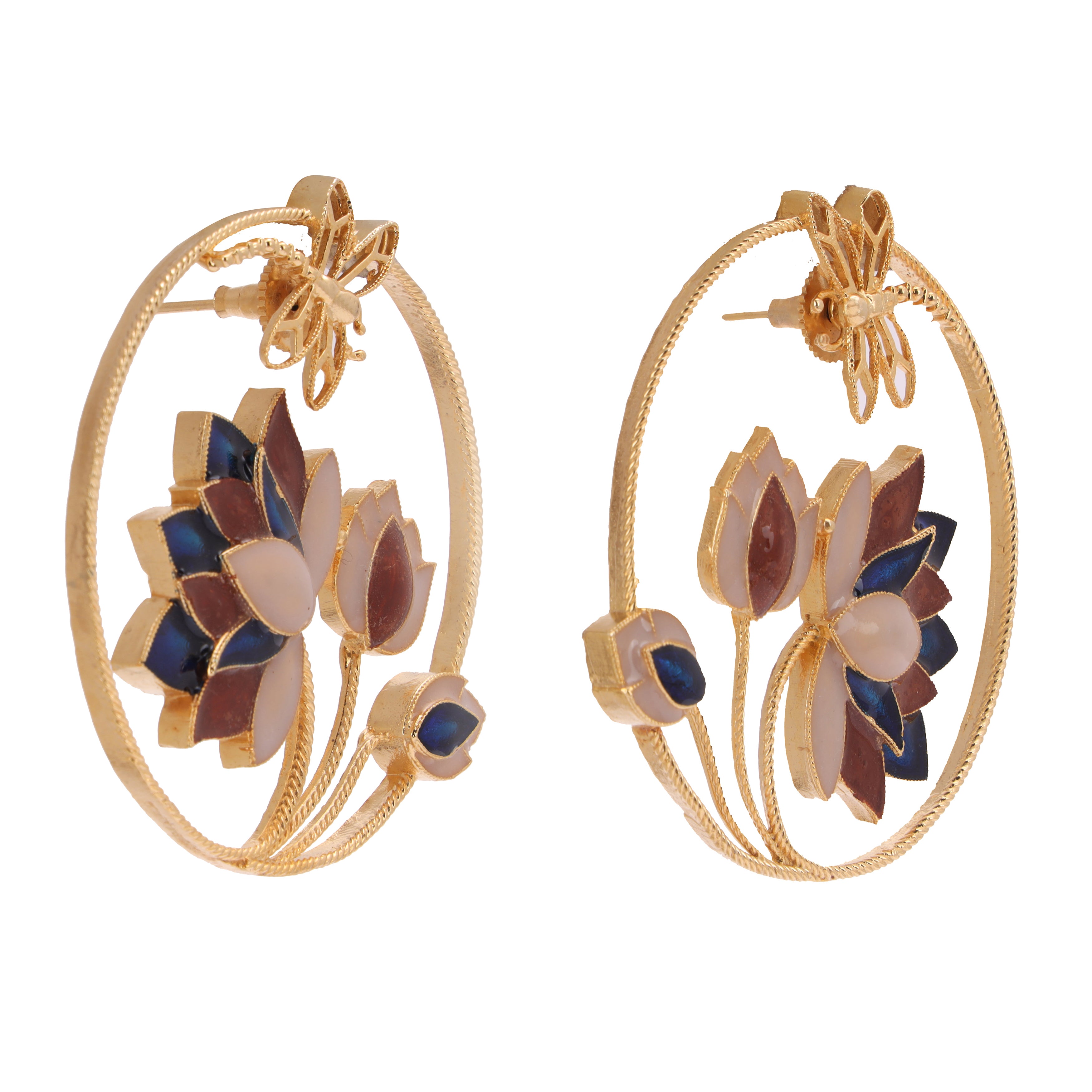 Artisinal rustic earrings