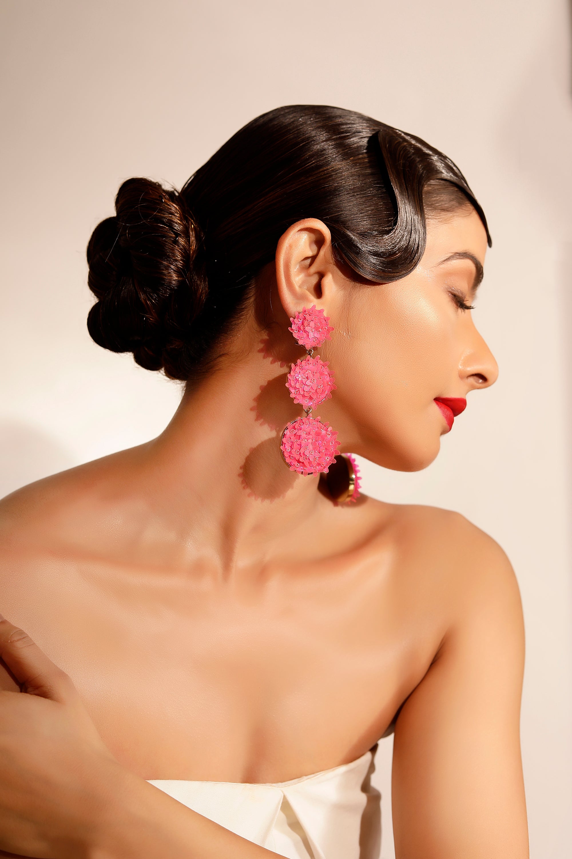 Floral Dangler earrings 3