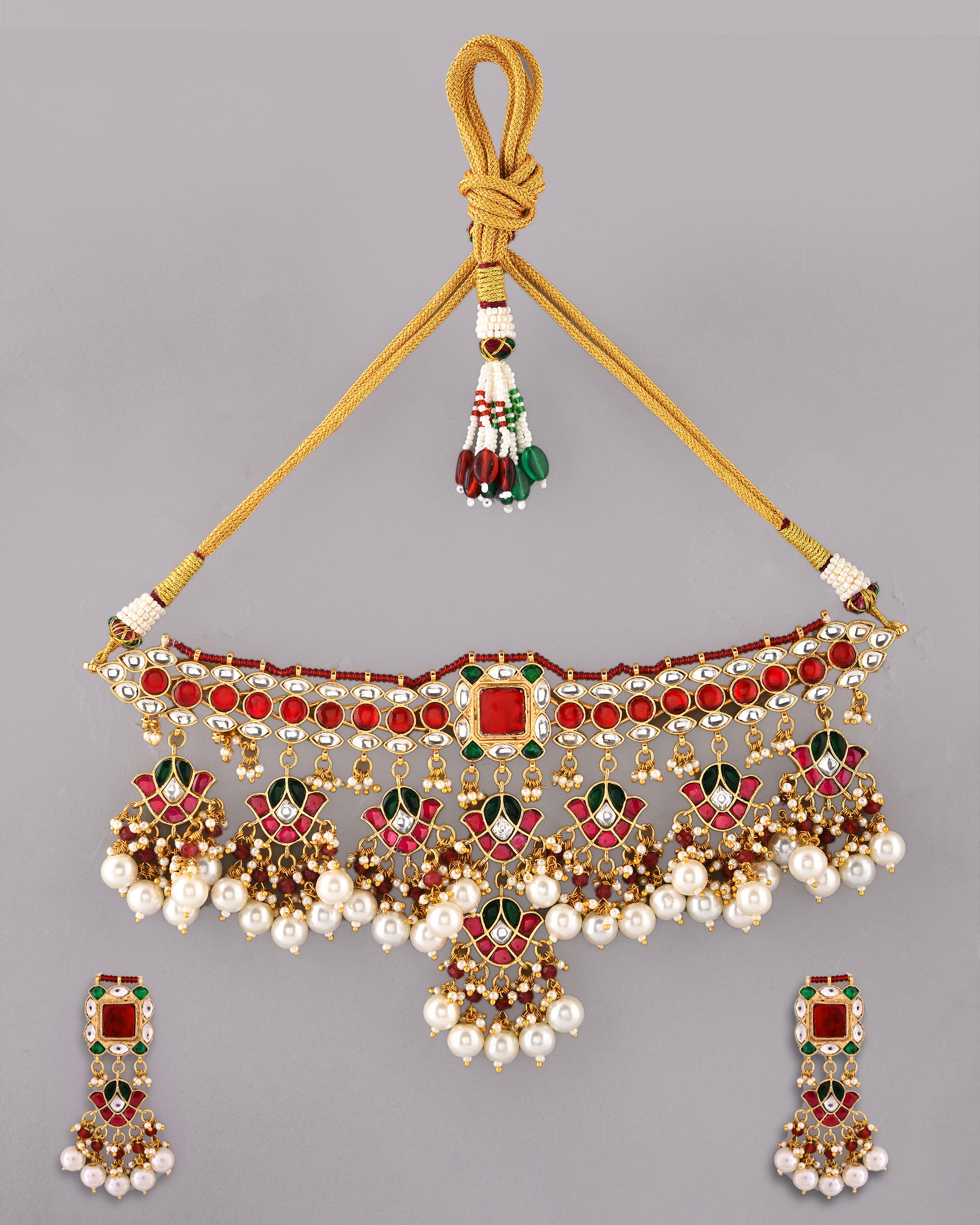 Kundan Majestic Layers Necklace Set