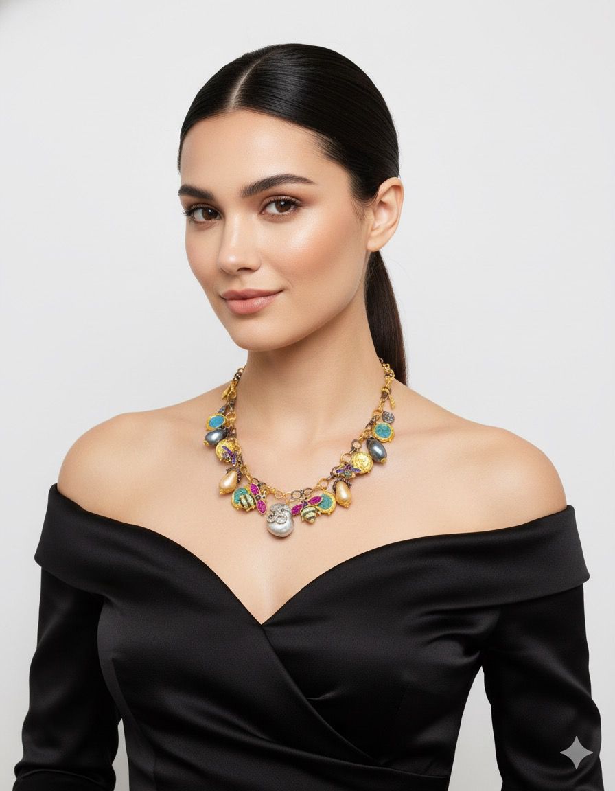 Boho charm treasure chain