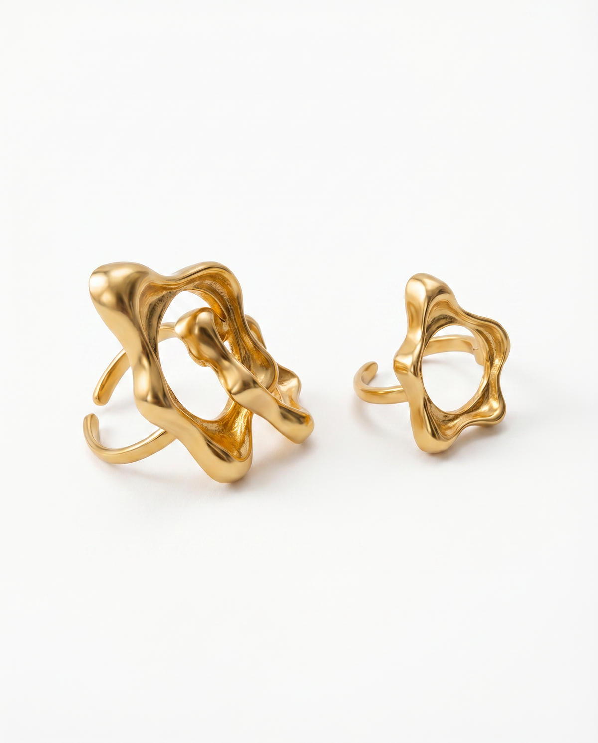 Aura flow DUO ring SET
