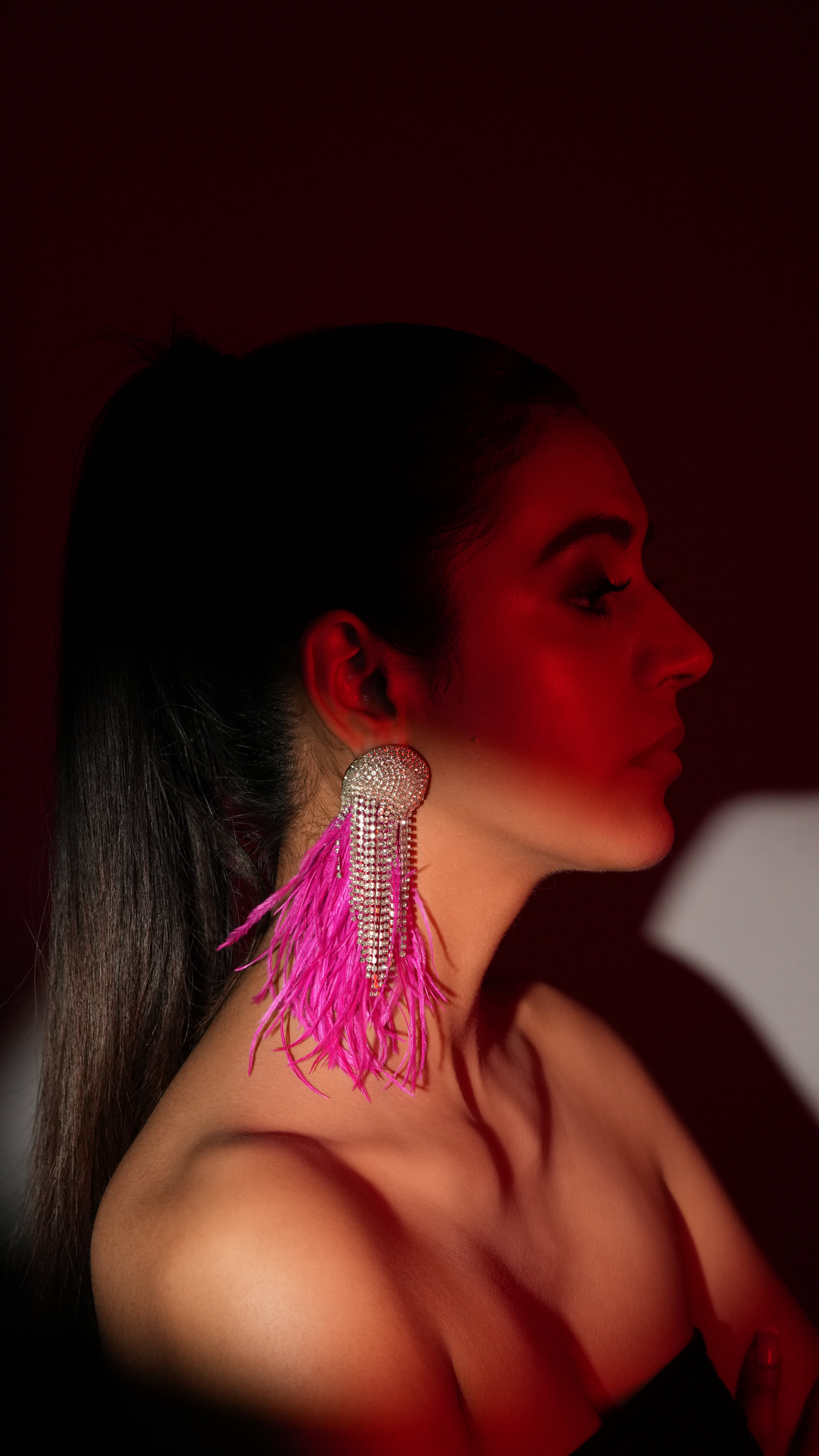 Fuchsia Cascade Earrings