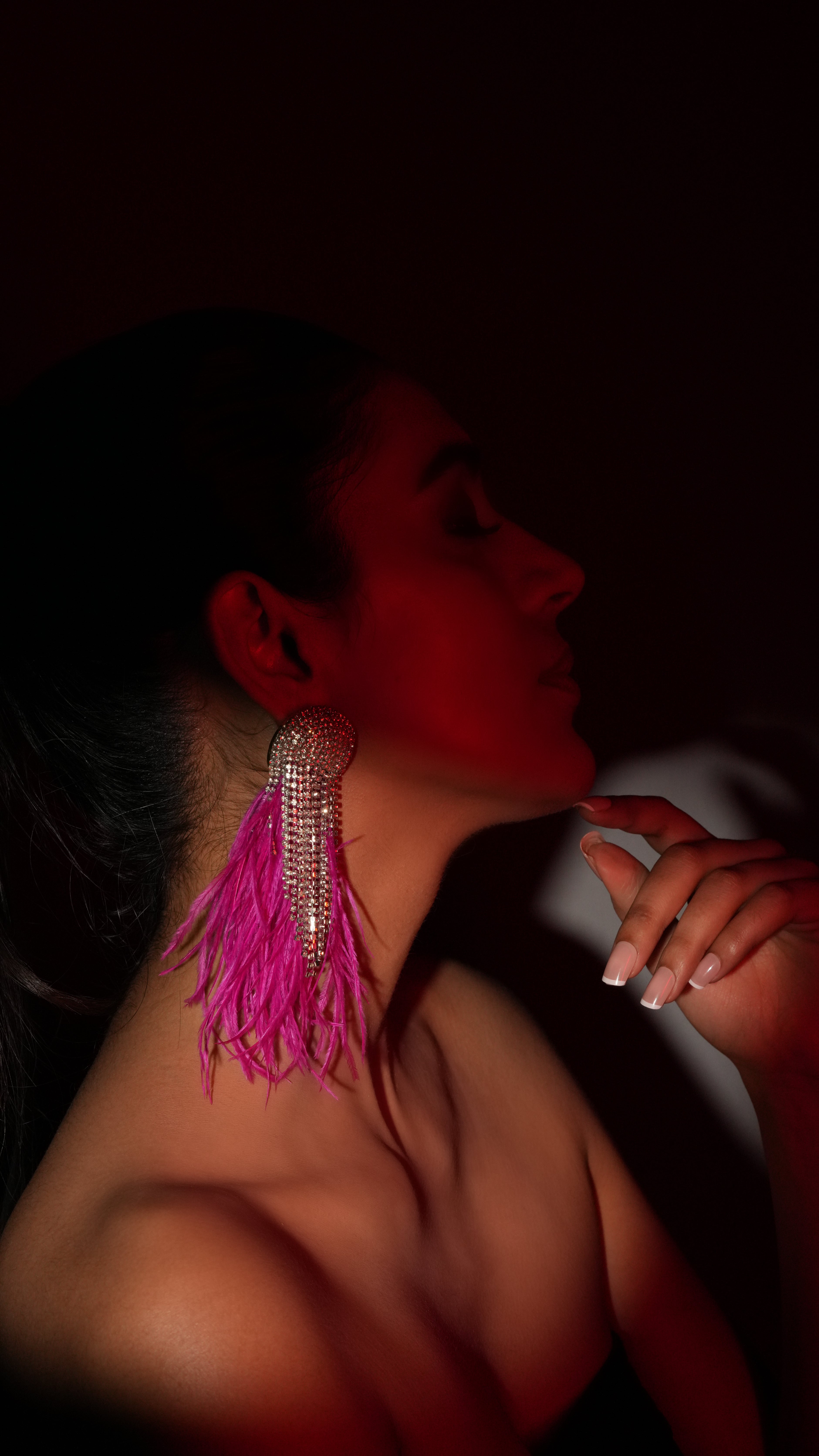 Fuchsia Cascade Earrings