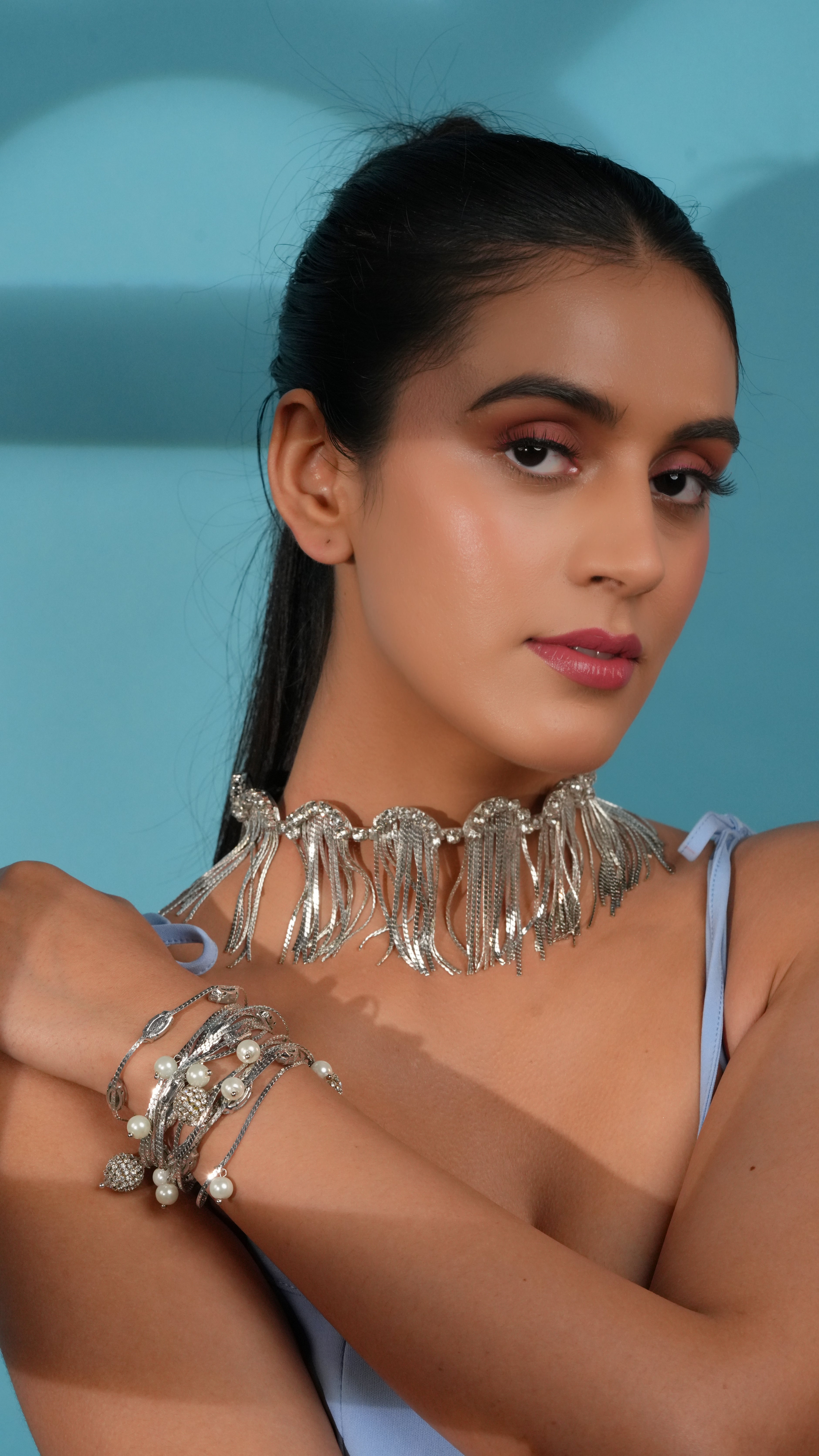 Multi Row Crystal Bracelet