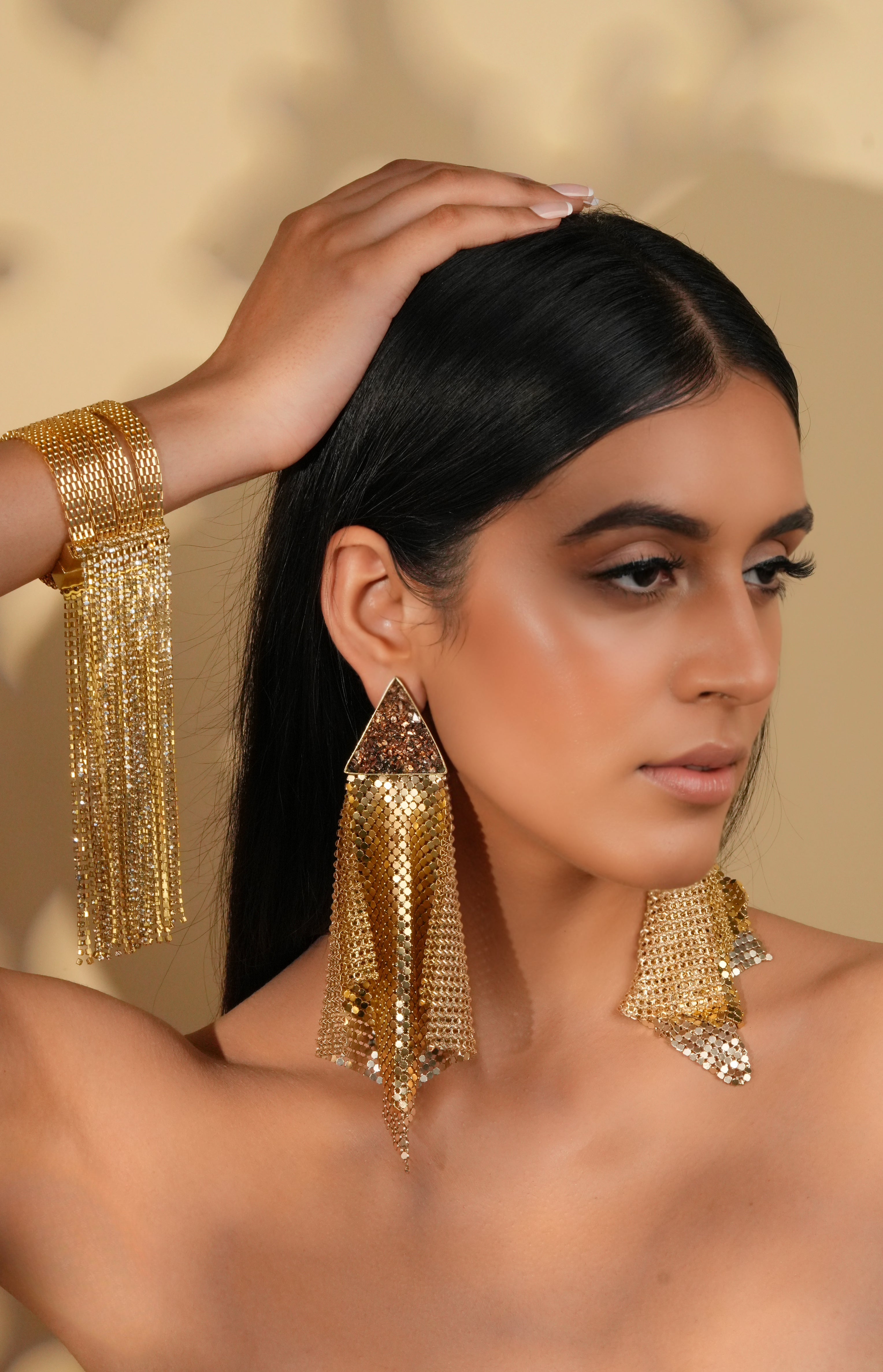 Gold Cascading Bracelet