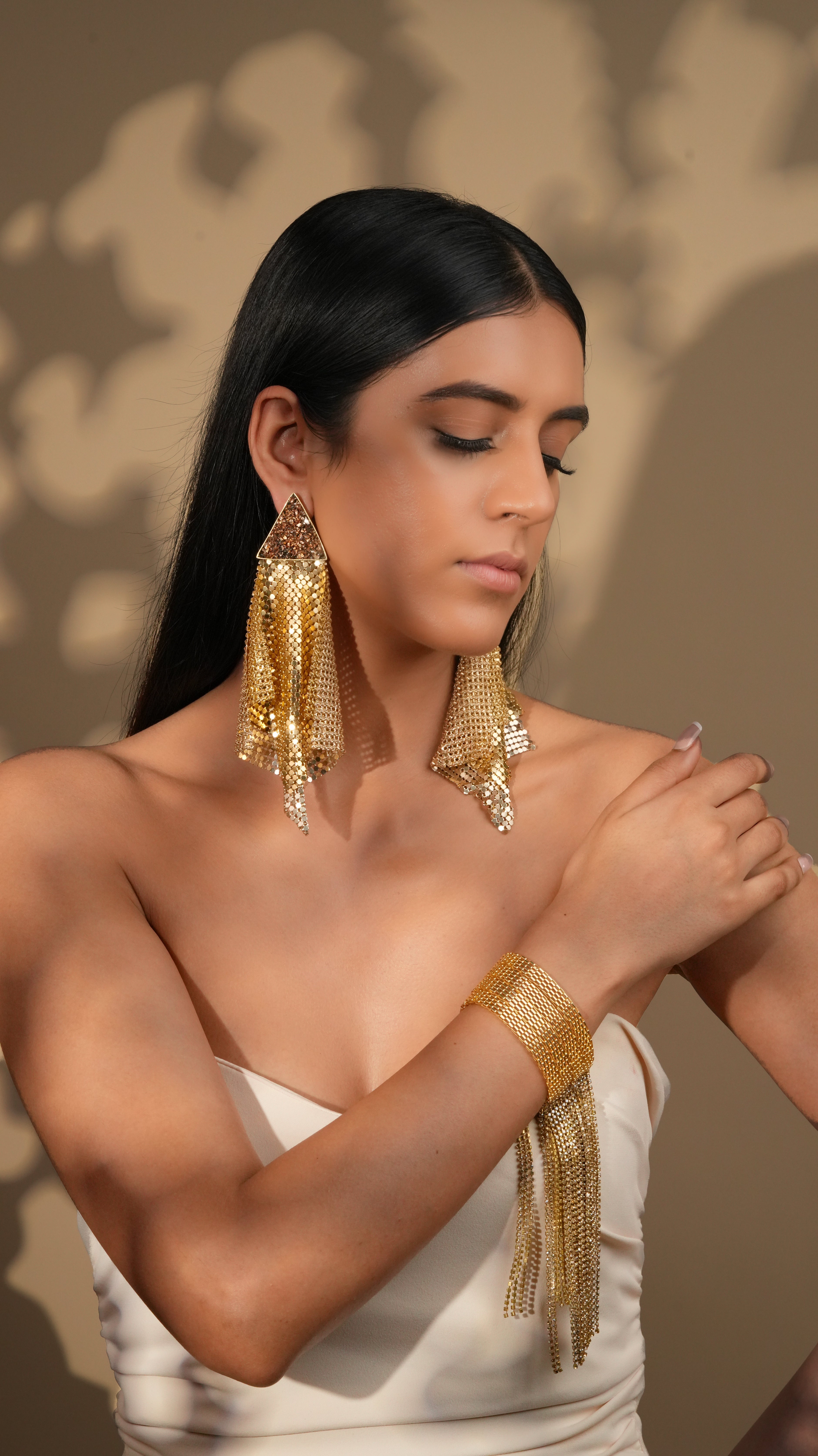 Gold Cascading Bracelet