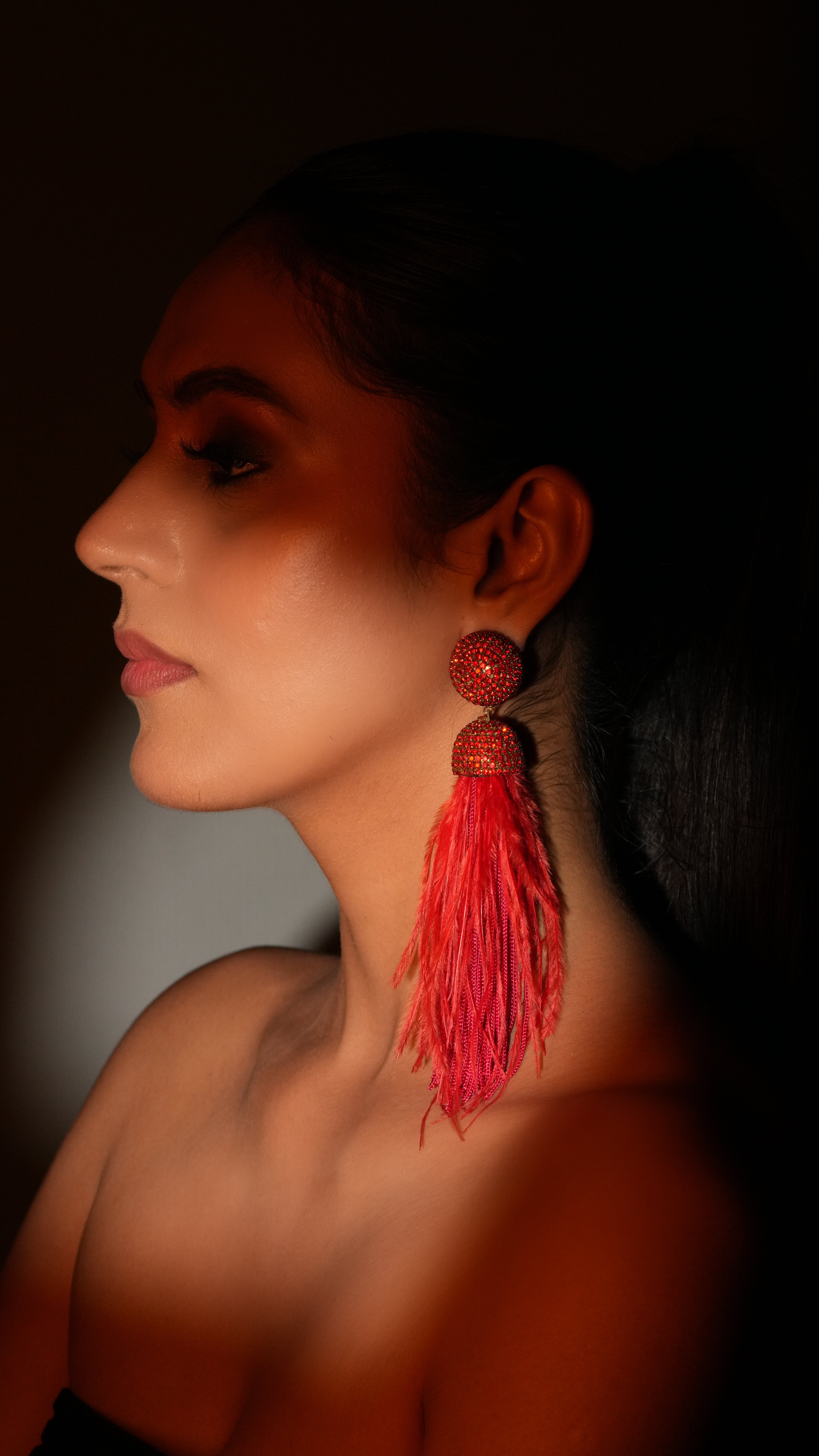 Crimson Feather Drops