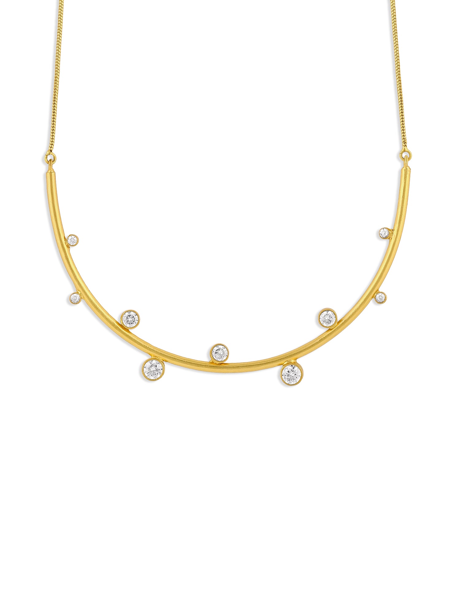 Amour Diamond Wave Necklace
