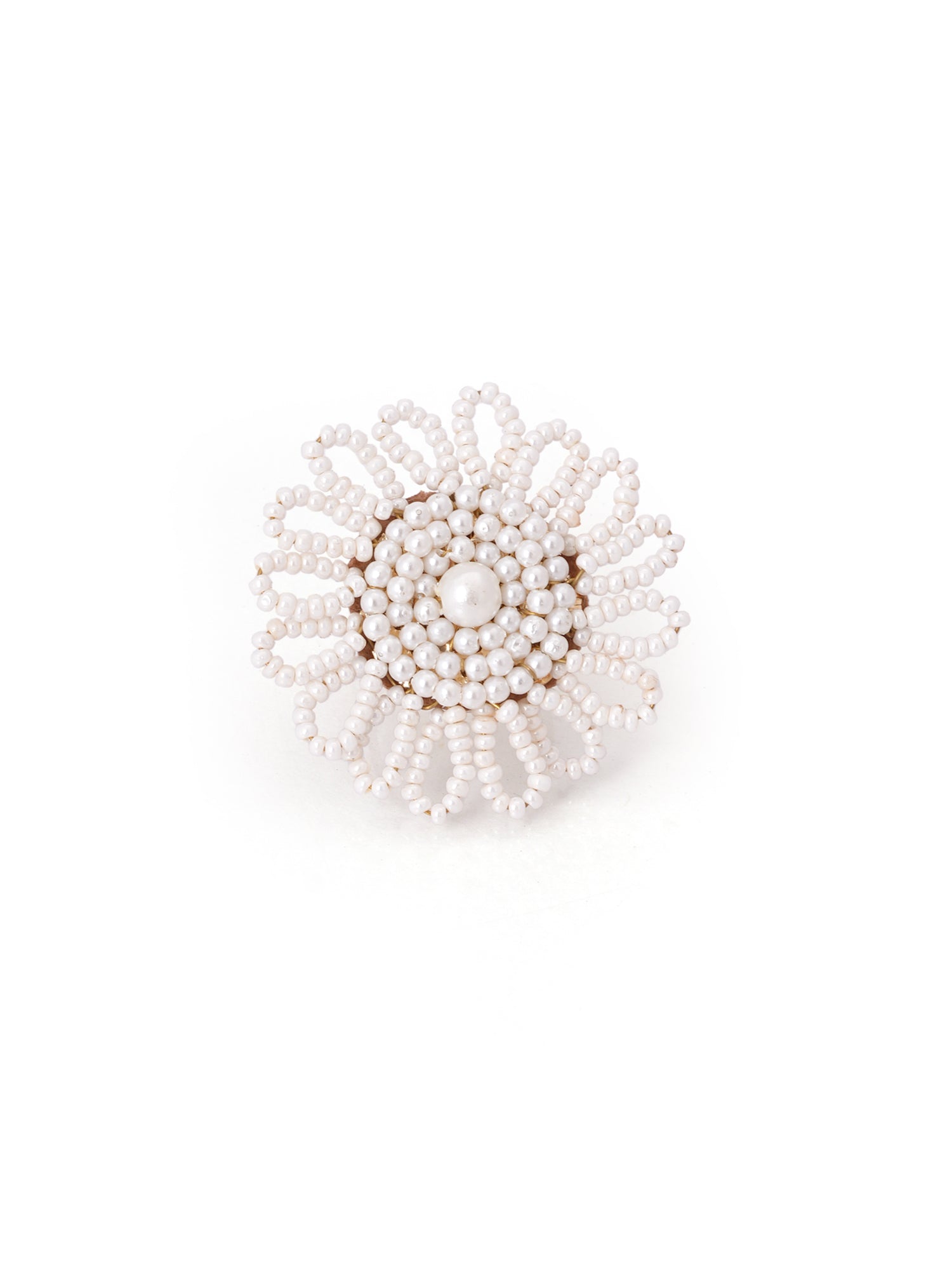 Latica white finger ring