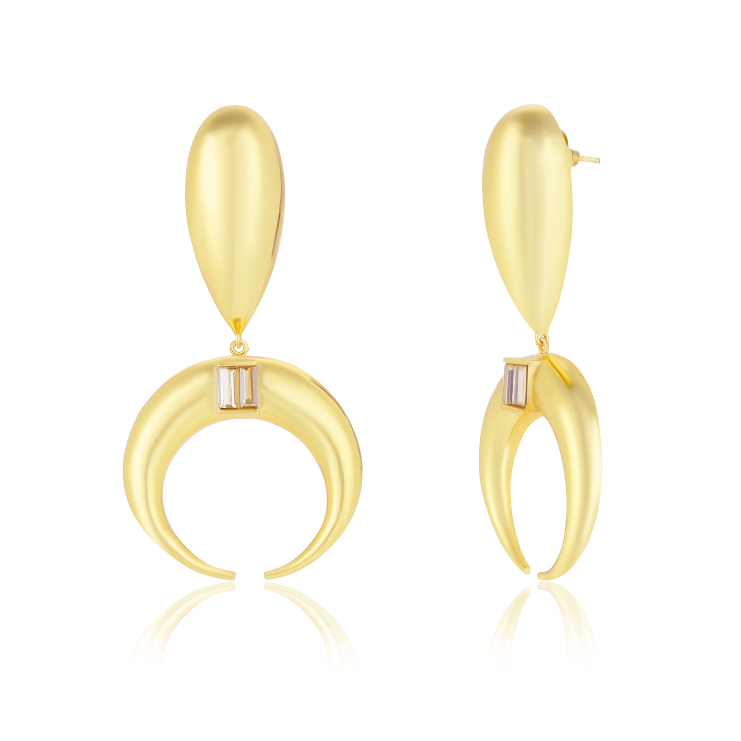 Copa Drop Earrings (White)