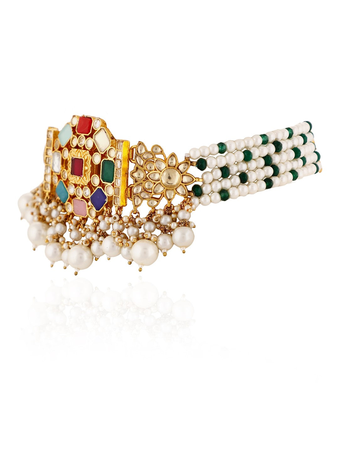 Navratna multi choker set