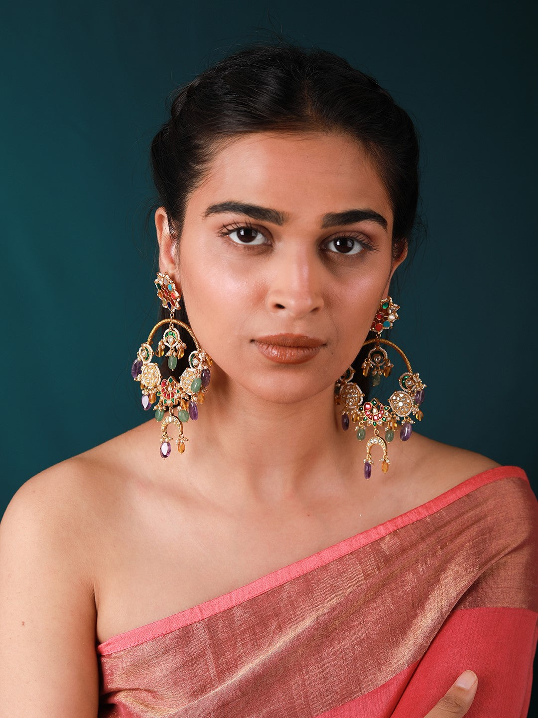 Boho chic style multicolour fushion earings