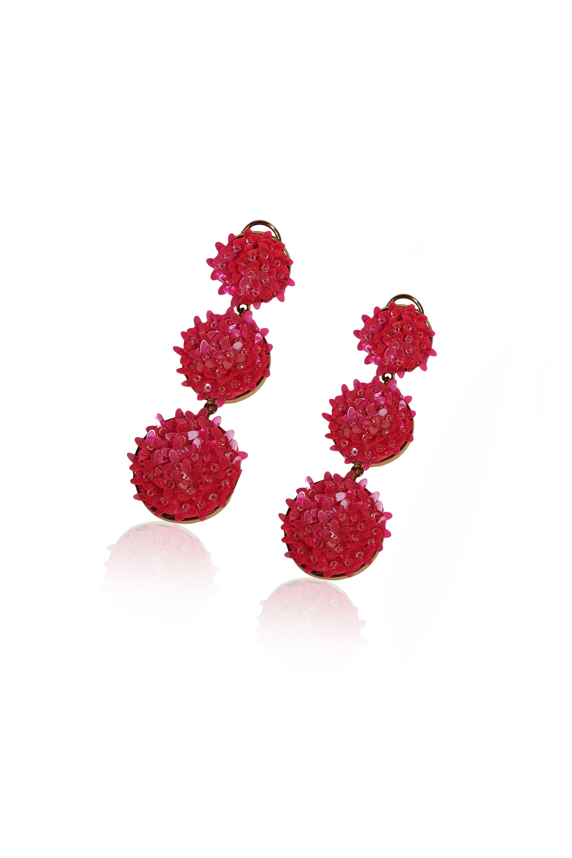Floral Dangler earrings 3