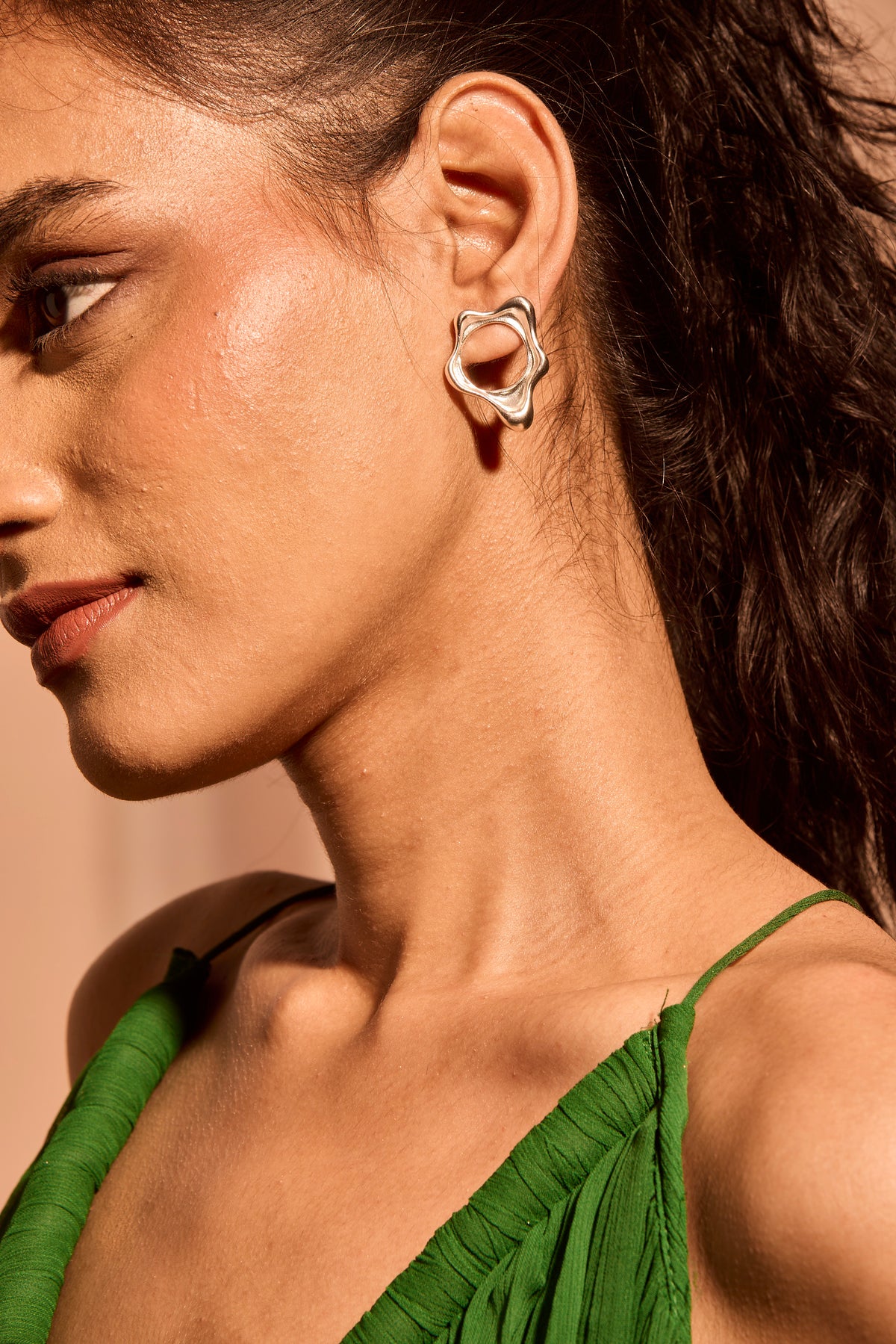 Fluid mini earrings (silver)