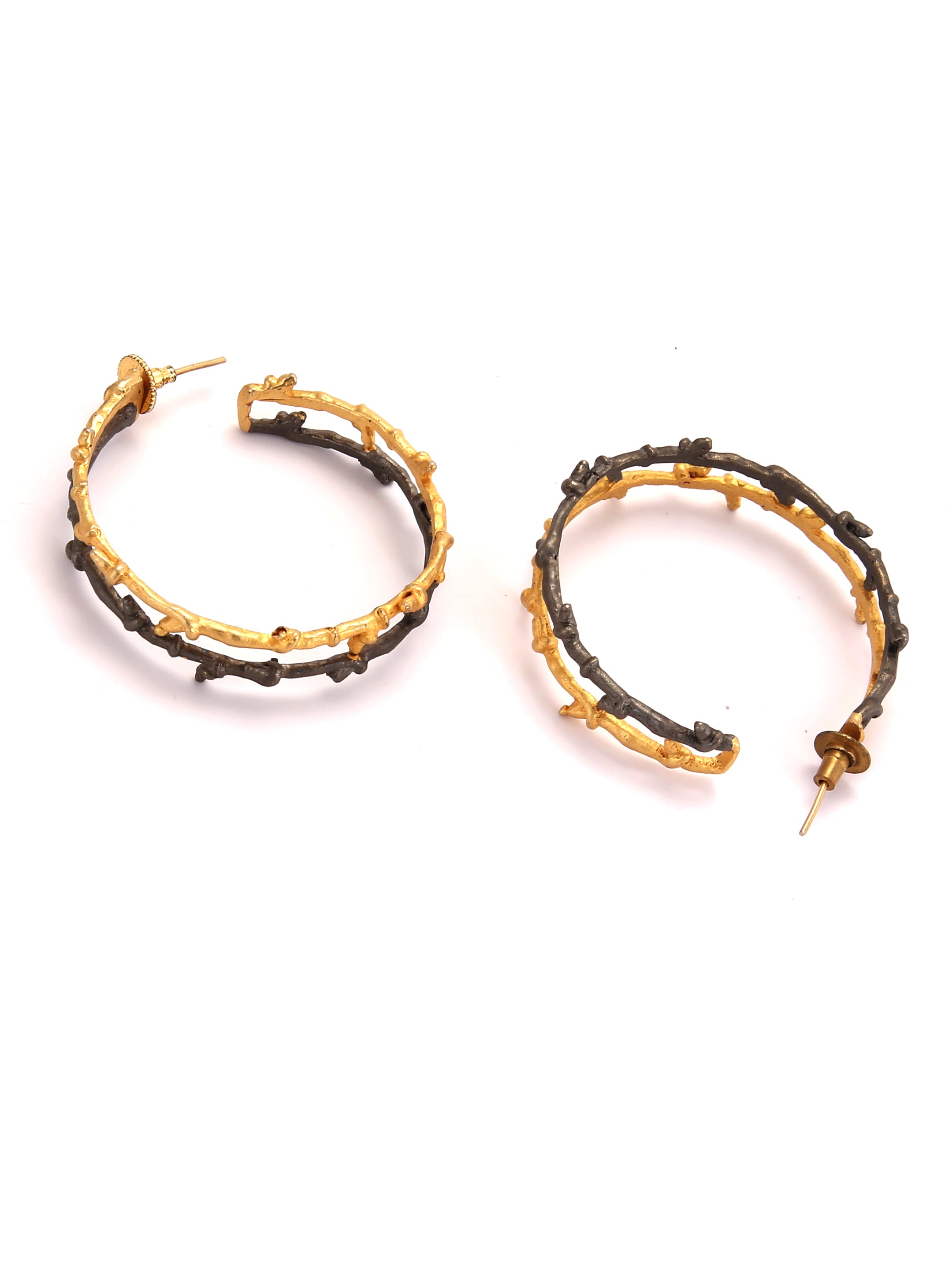 Adam and eve gold earring