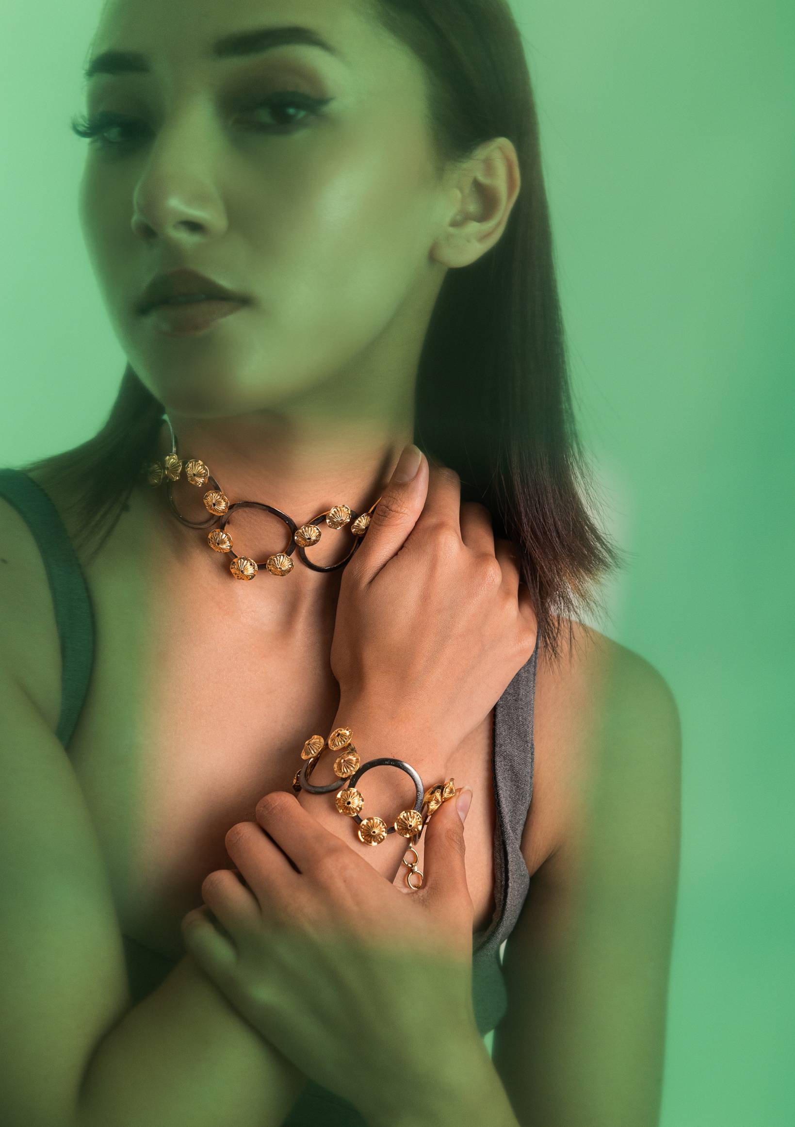 Golden cove black and gold bracelet