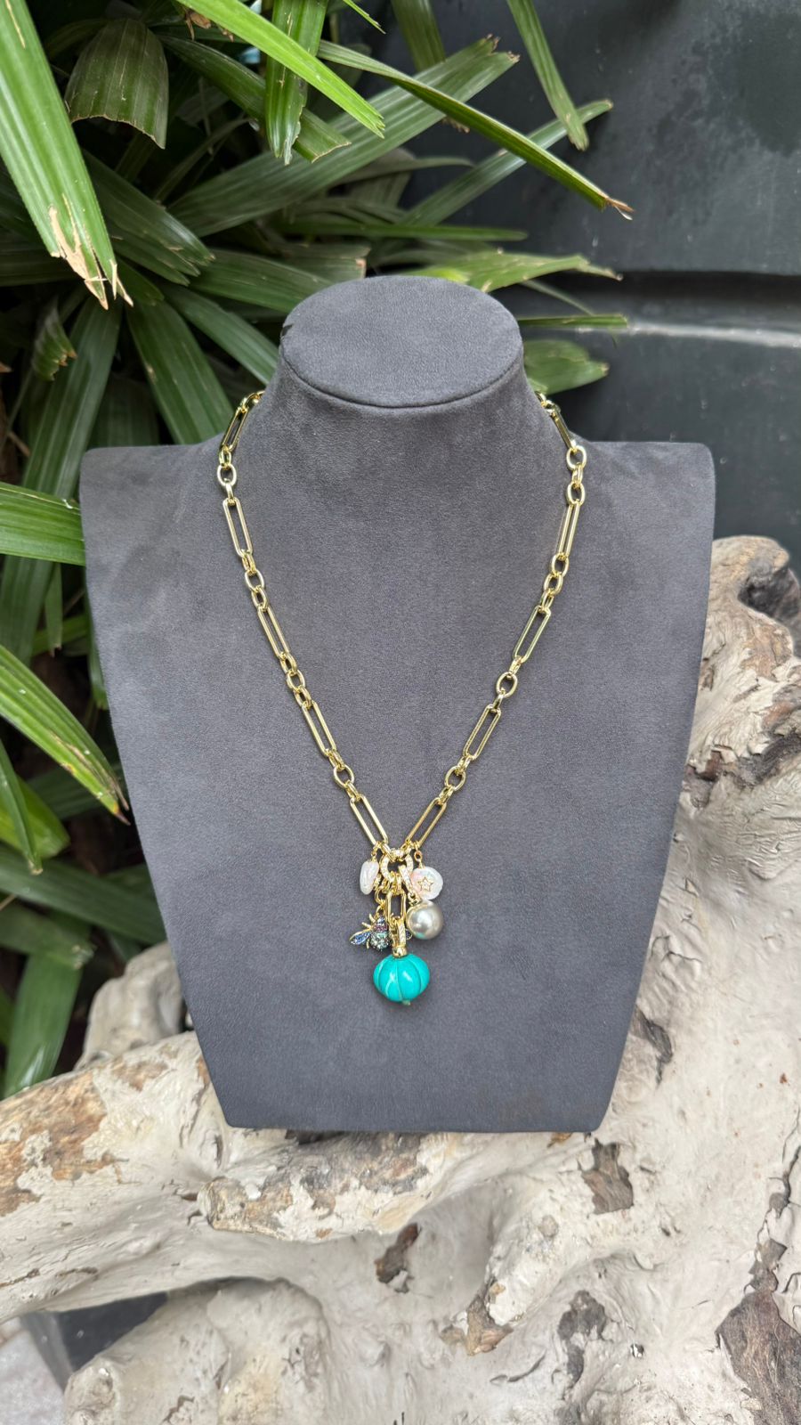 Bridalaya Contemporary Charm Chain Necklace