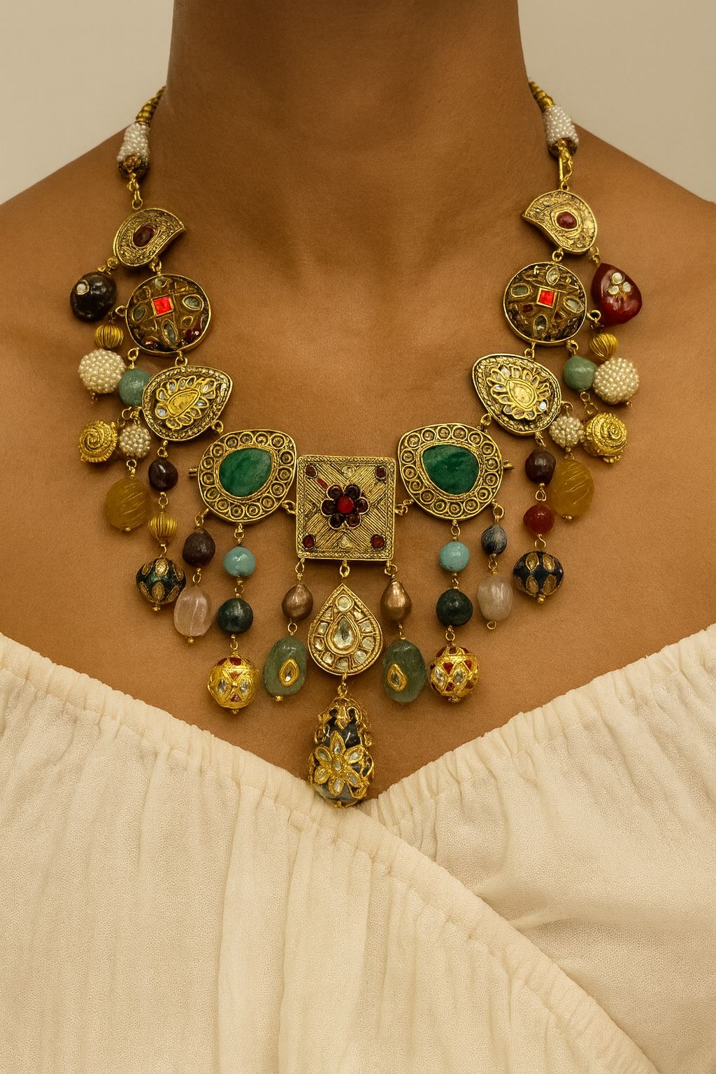 Artistic Heritage Beaded Necklace