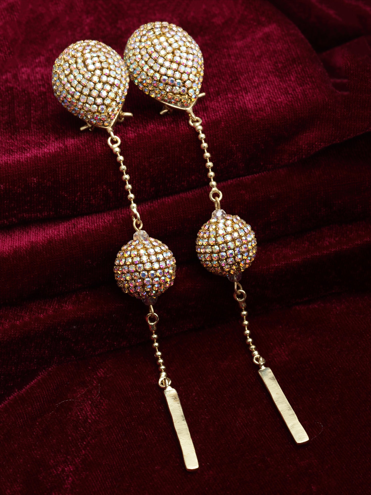 Silver Long Drop Earrings 3