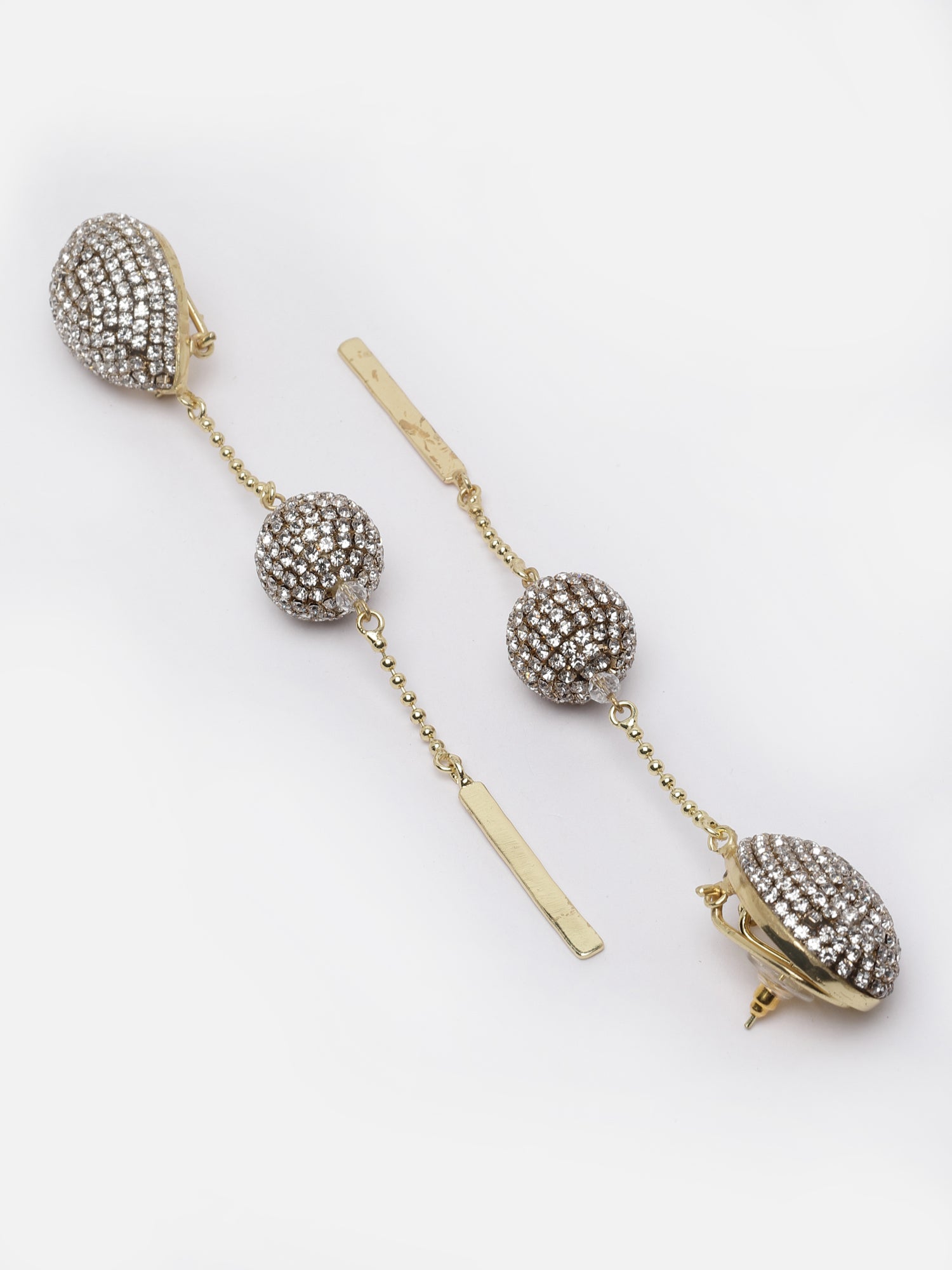 Silver Long Drop Earrings 1