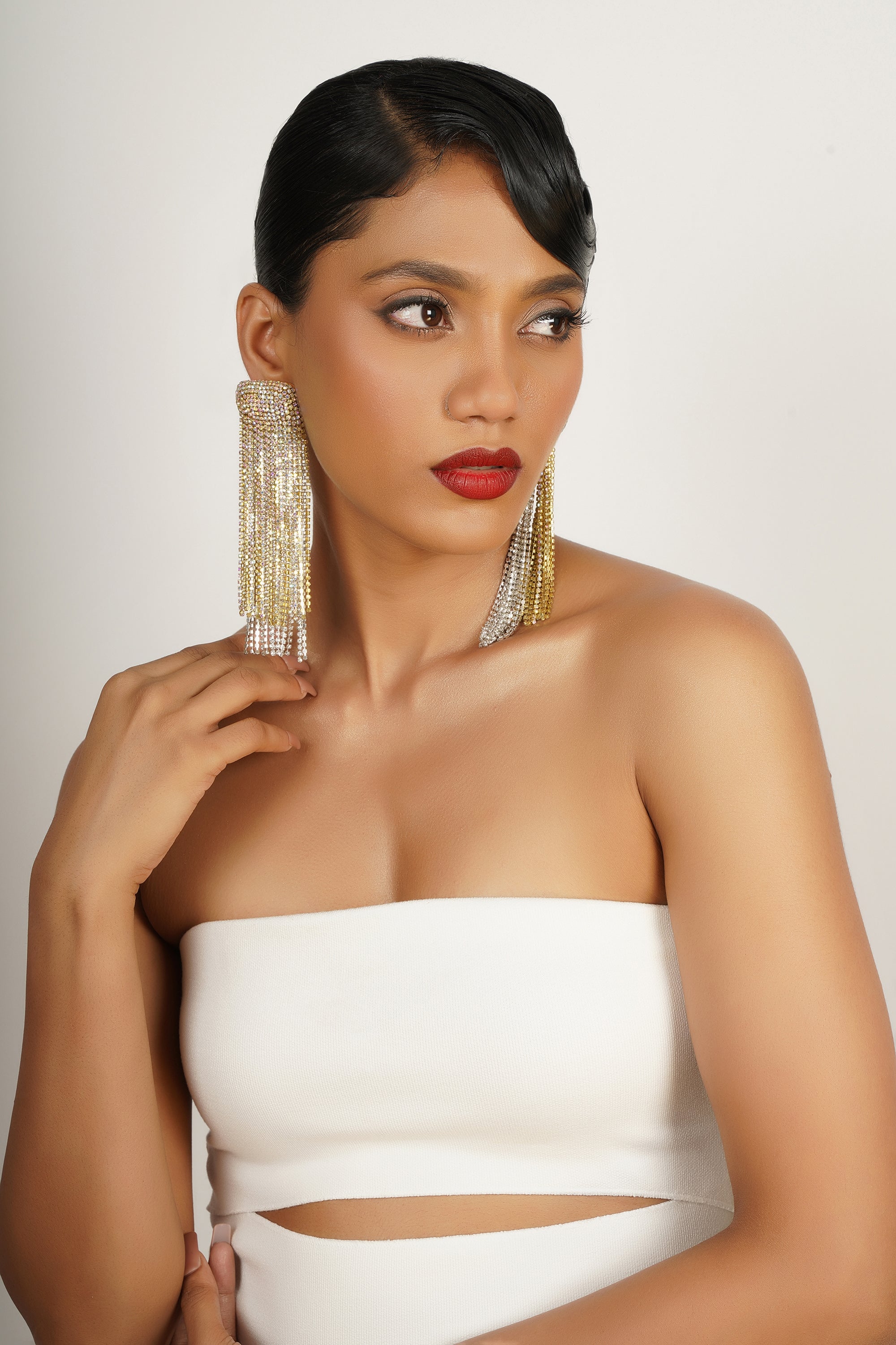 Crystal Long Chain Dangler 3