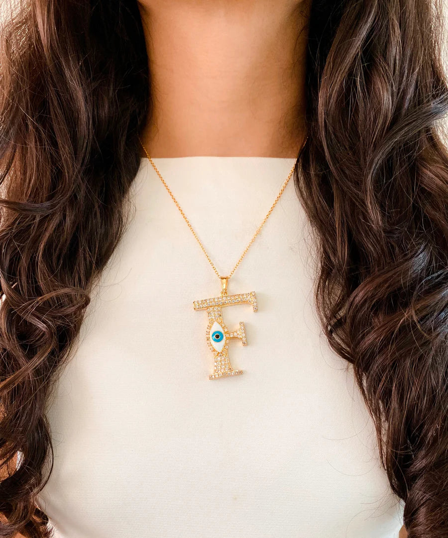Evil Eye Iniziale Necklace