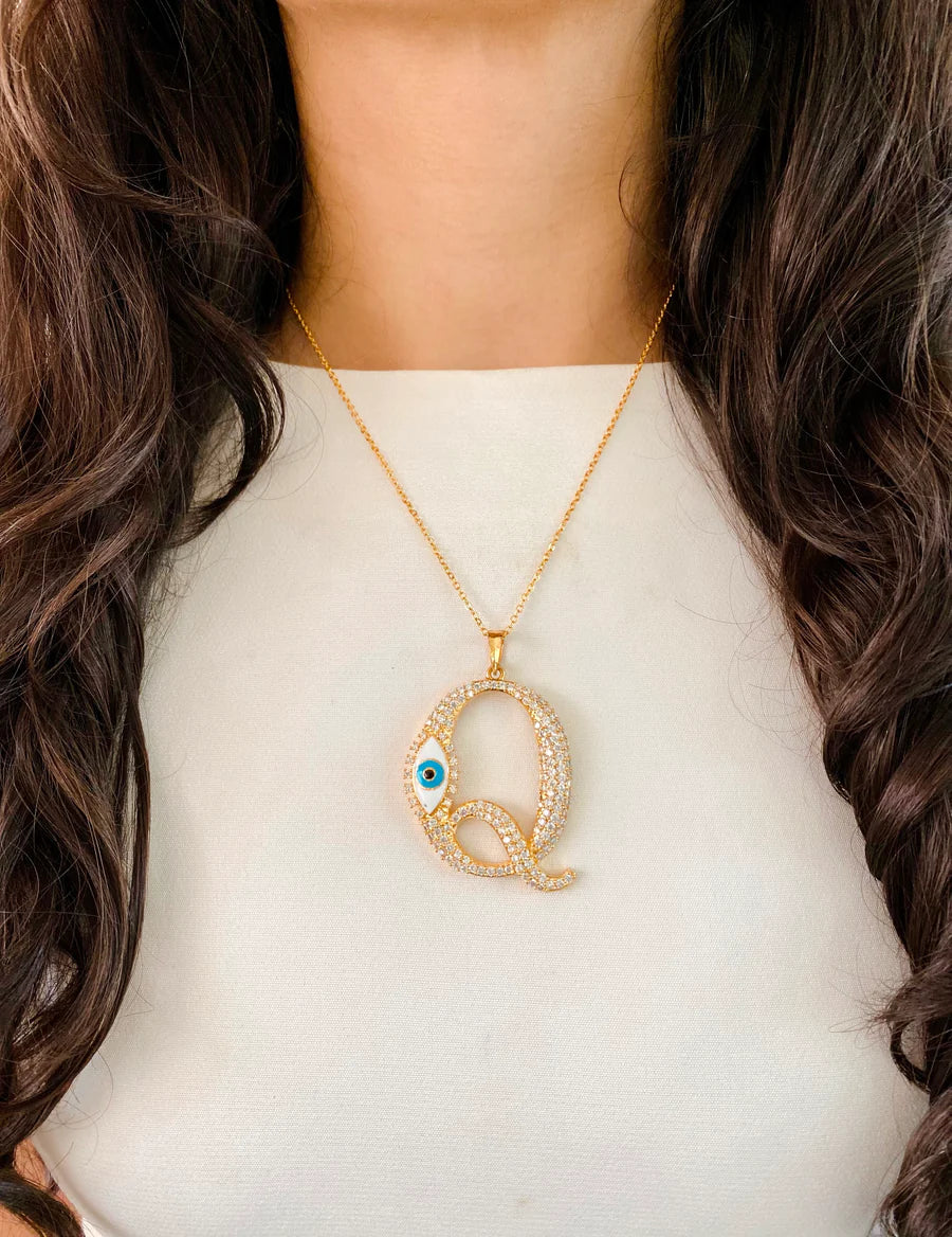 Evil Eye Iniziale Necklace