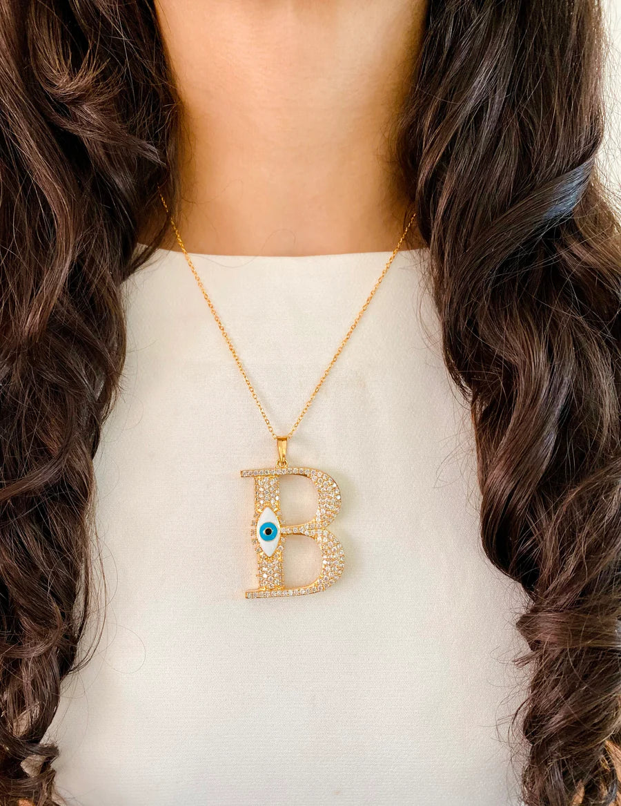 Evil Eye Iniziale Necklace