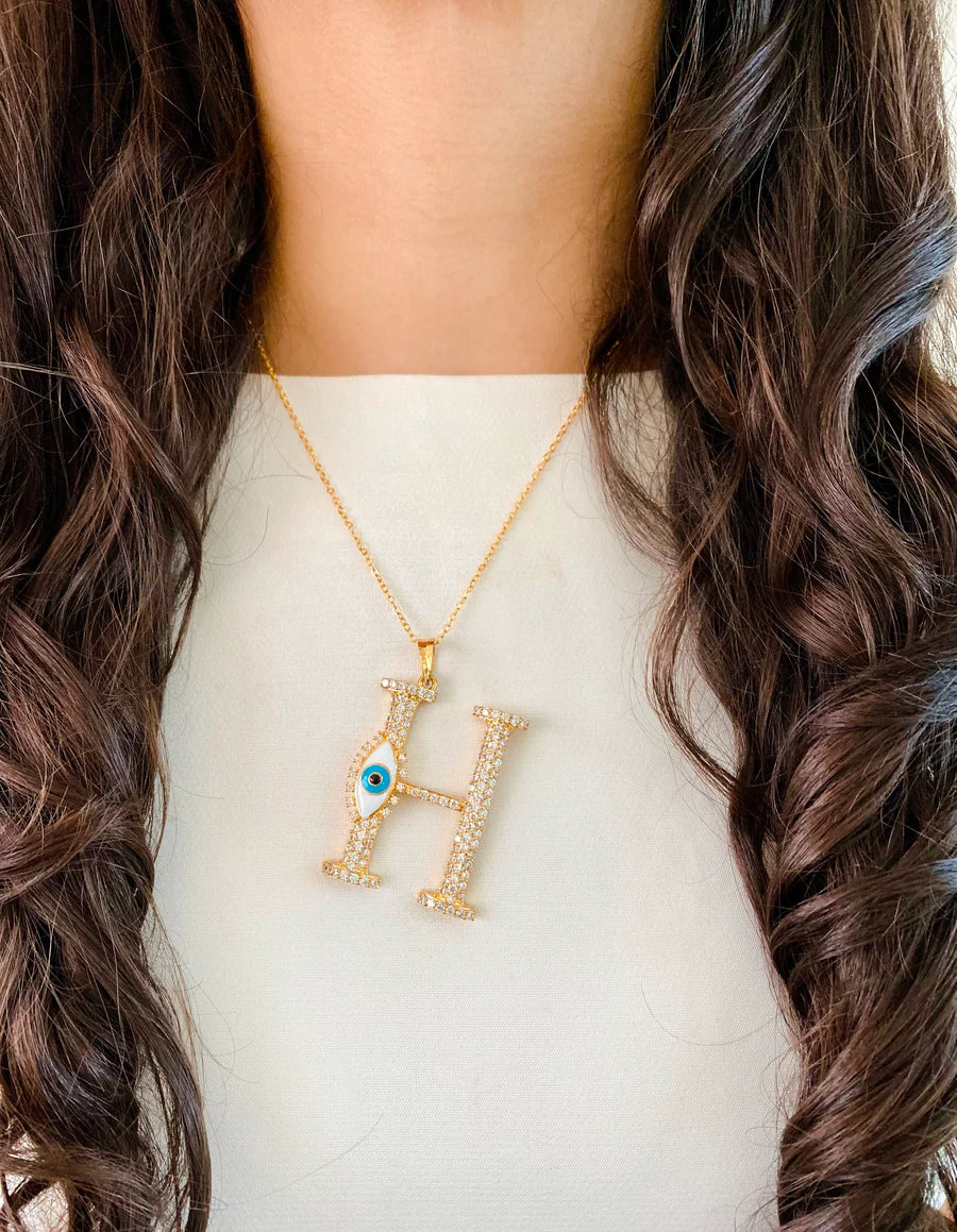 Evil Eye Iniziale Necklace