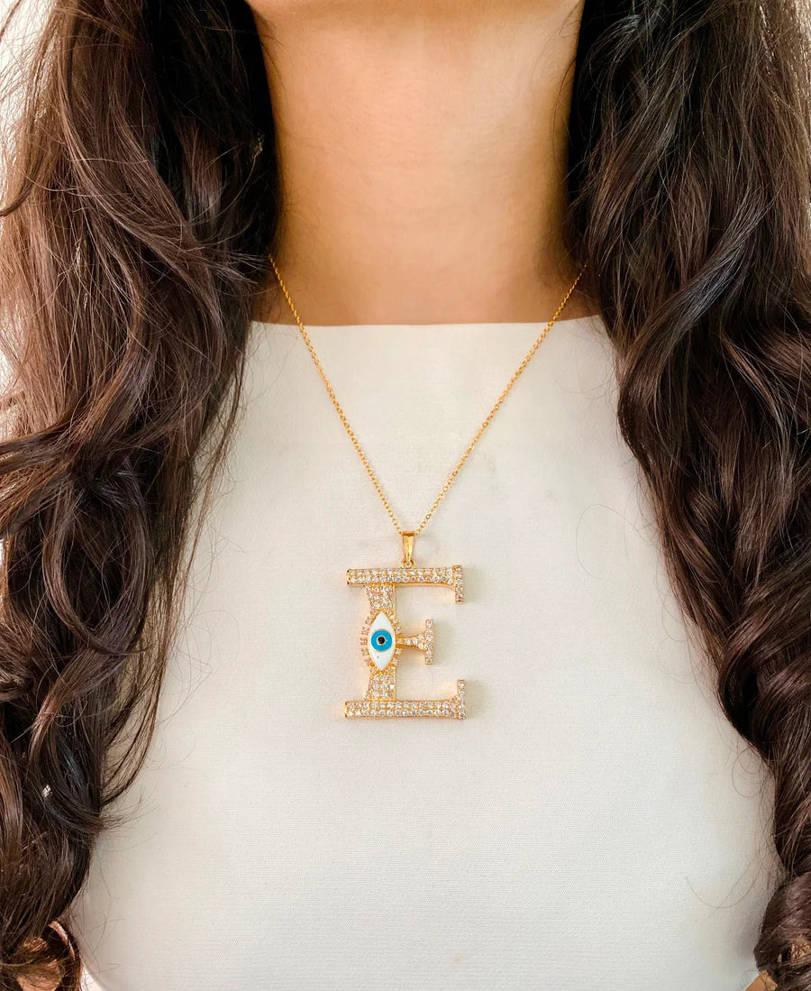 Evil Eye Iniziale Necklace