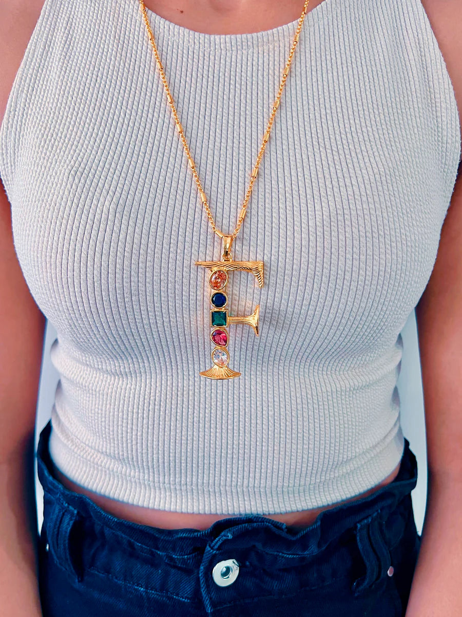 Grande Iniziale Charm Necklace