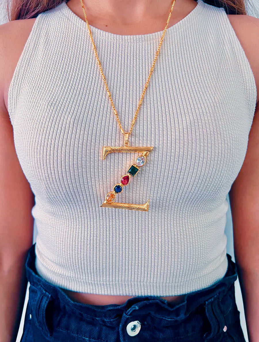 Grande Iniziale Charm Necklace