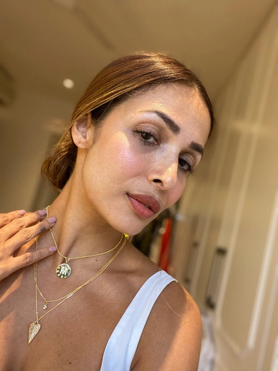 Arco Iniziale Gold Charm Necklace