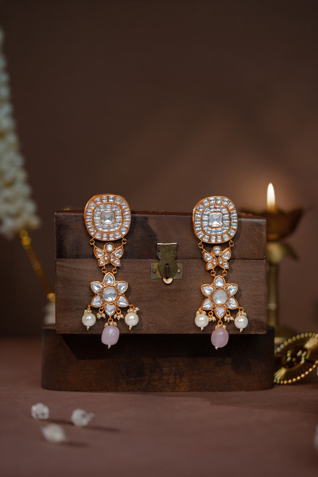 Gold plated silver based Bridal necklace set