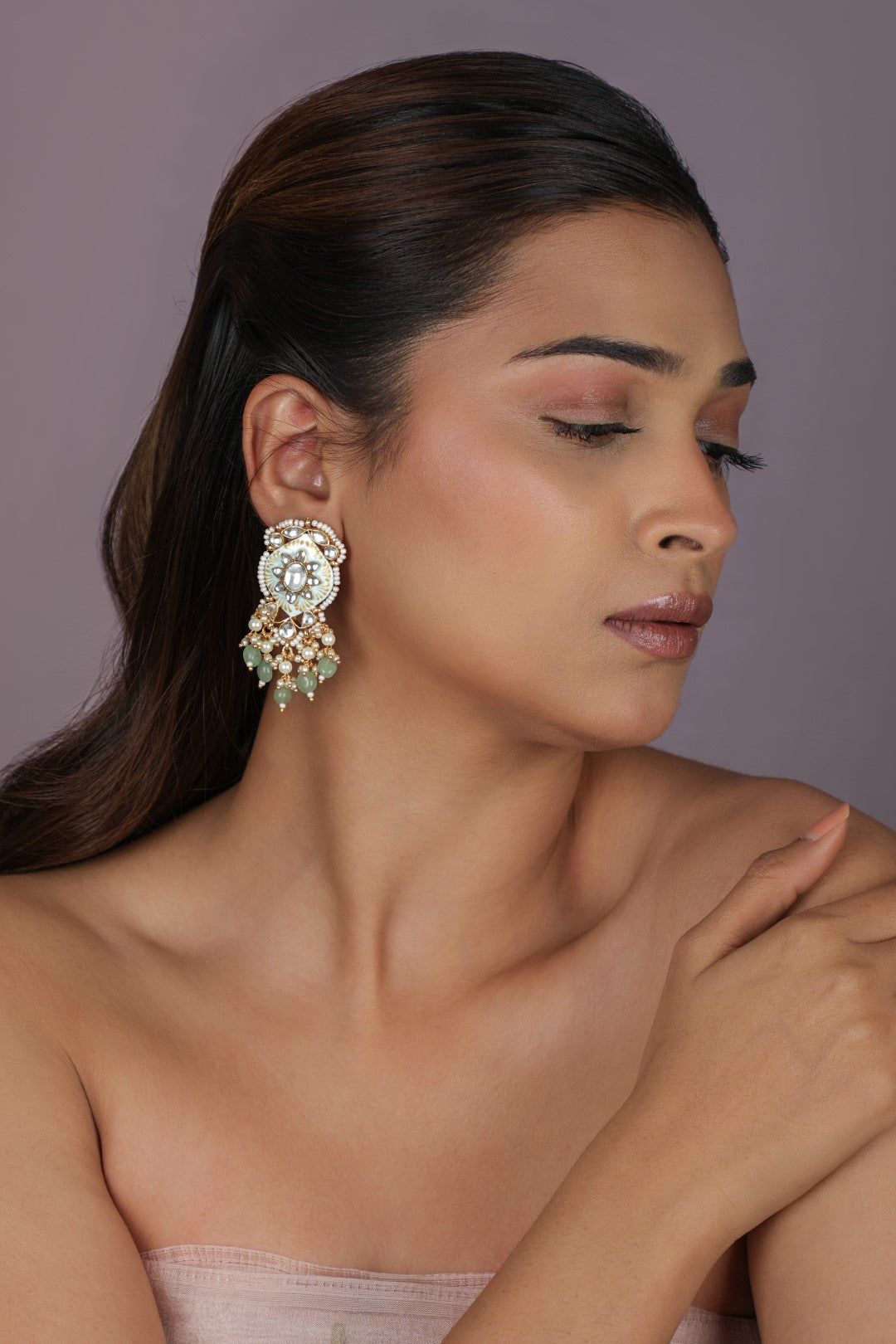 Rajdwadu style delicate festive wear choker set