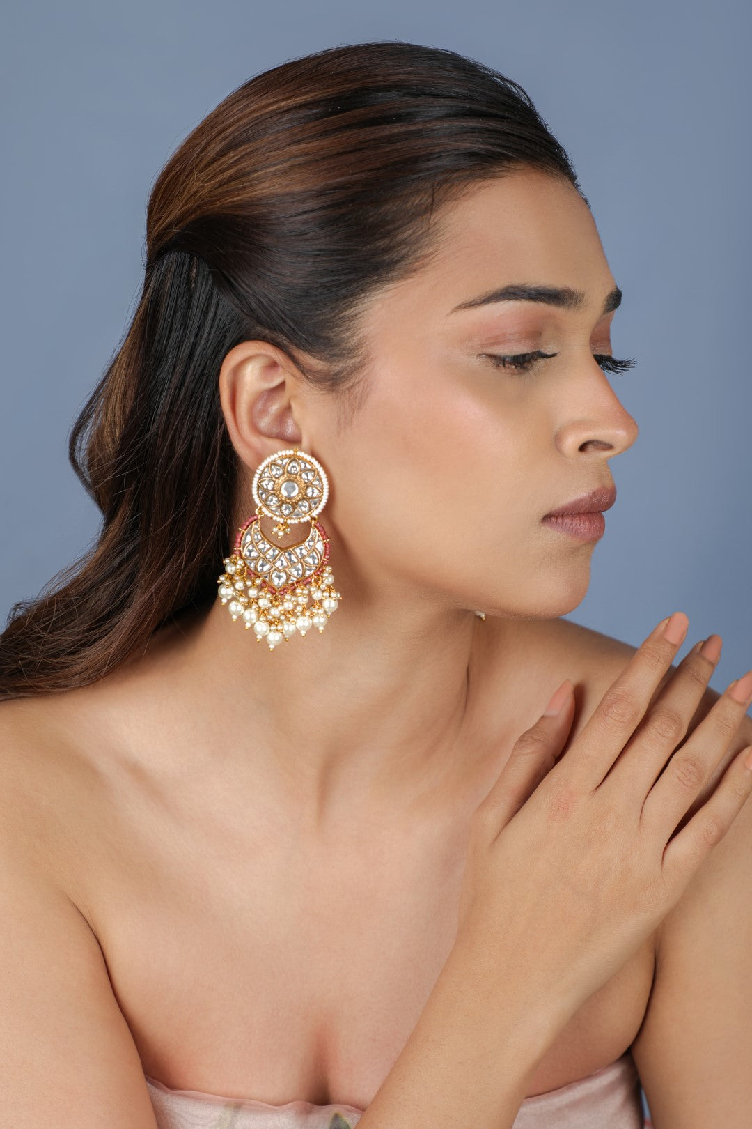 Handcrafted Gold Plated Drop Earrings
