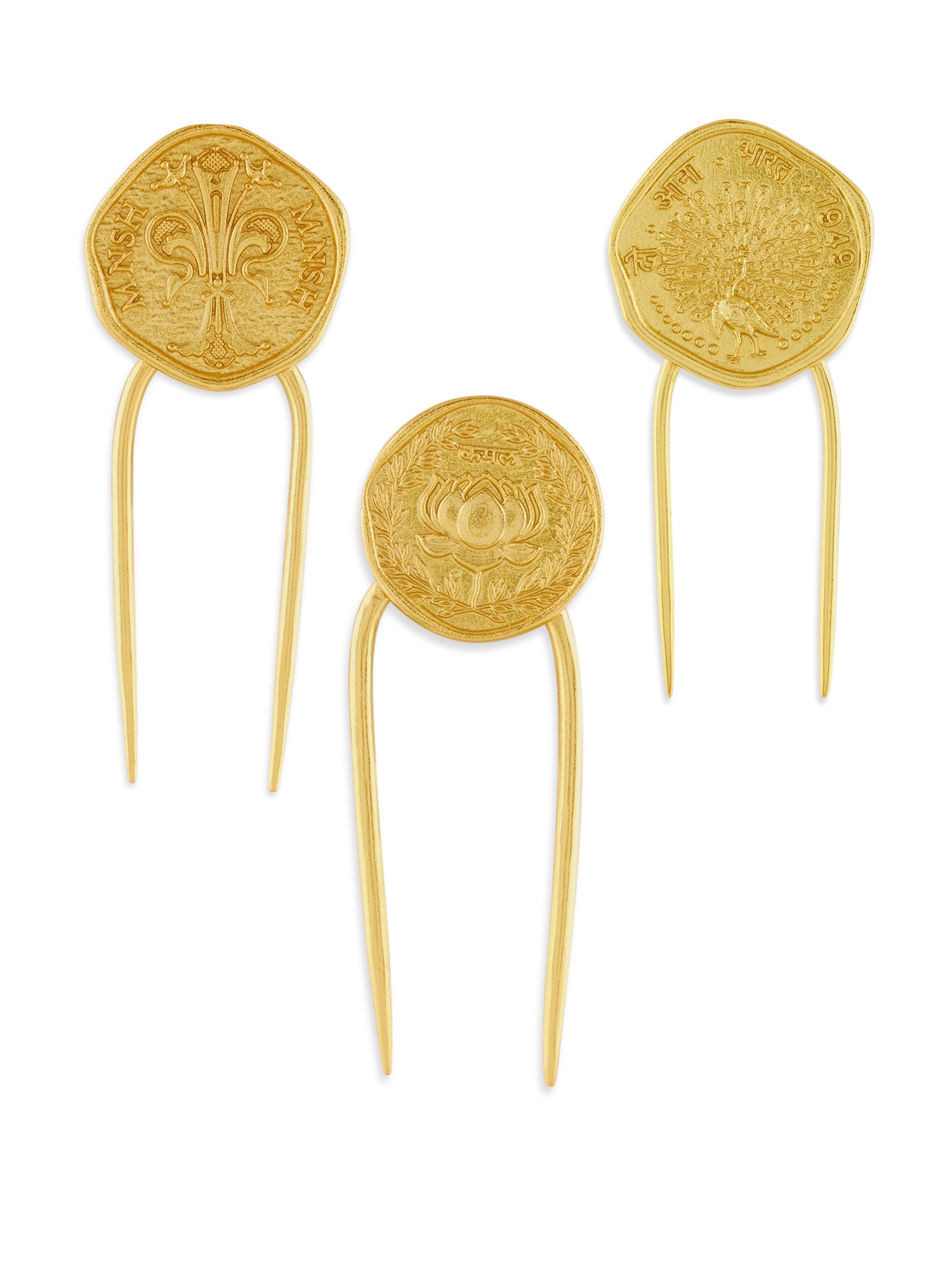 Coin Hair Pin Set