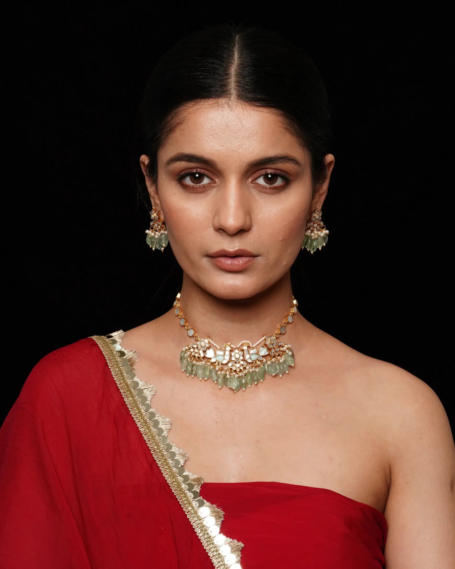 Jadau Kundan Choker With Earrings 1