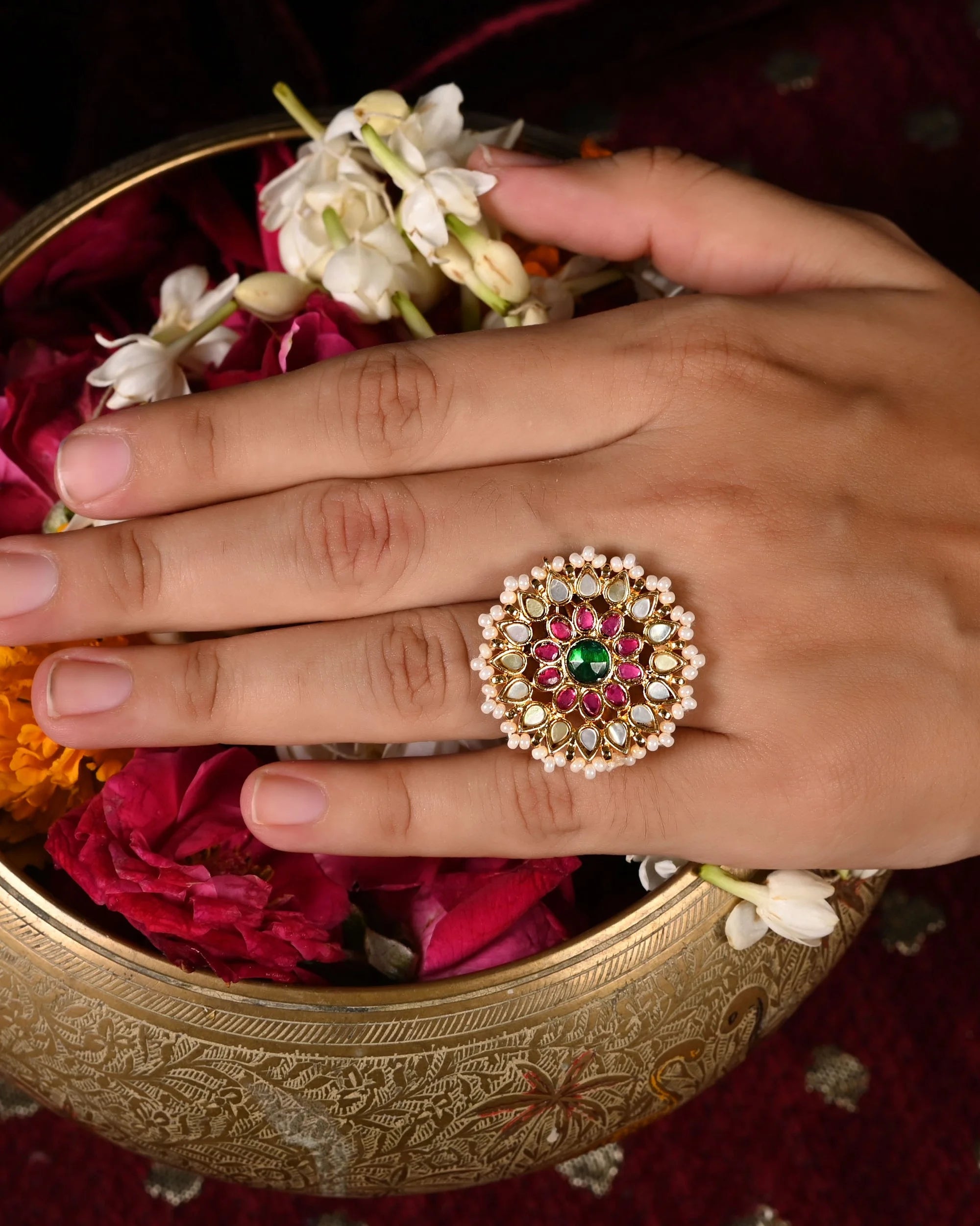 Jadau Kundan Ring