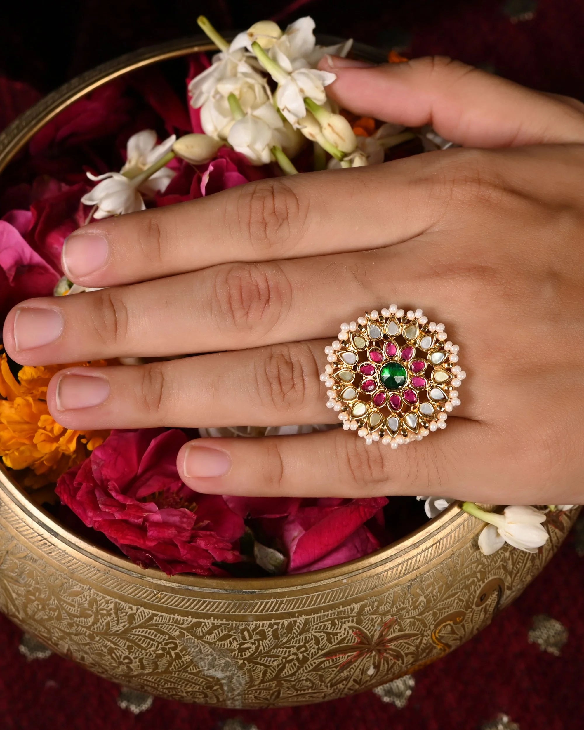 Jadau Kundan Ring