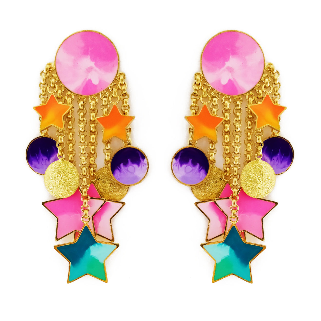 A sea of stars earrings