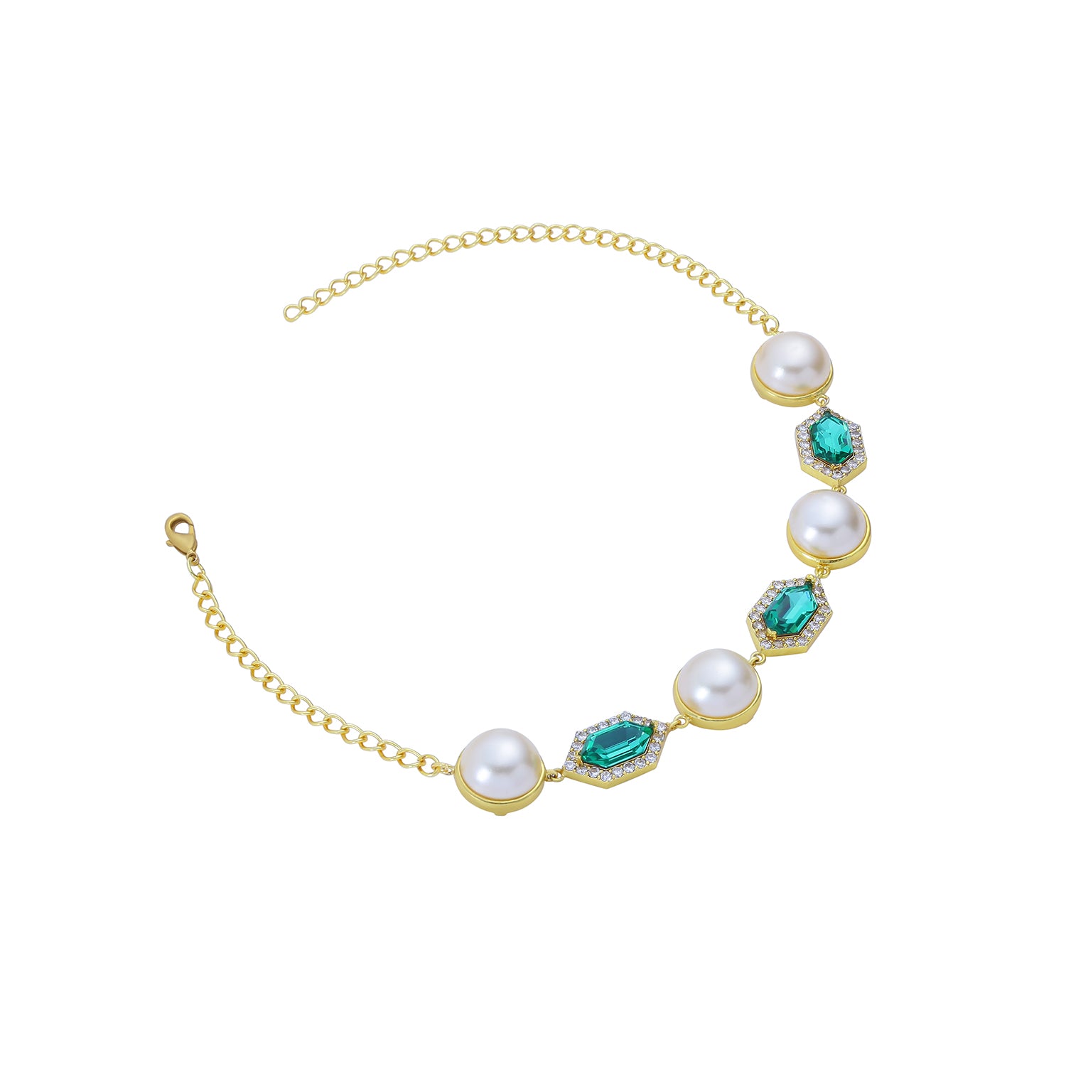 Cavi Pearl Choker (Emerald)