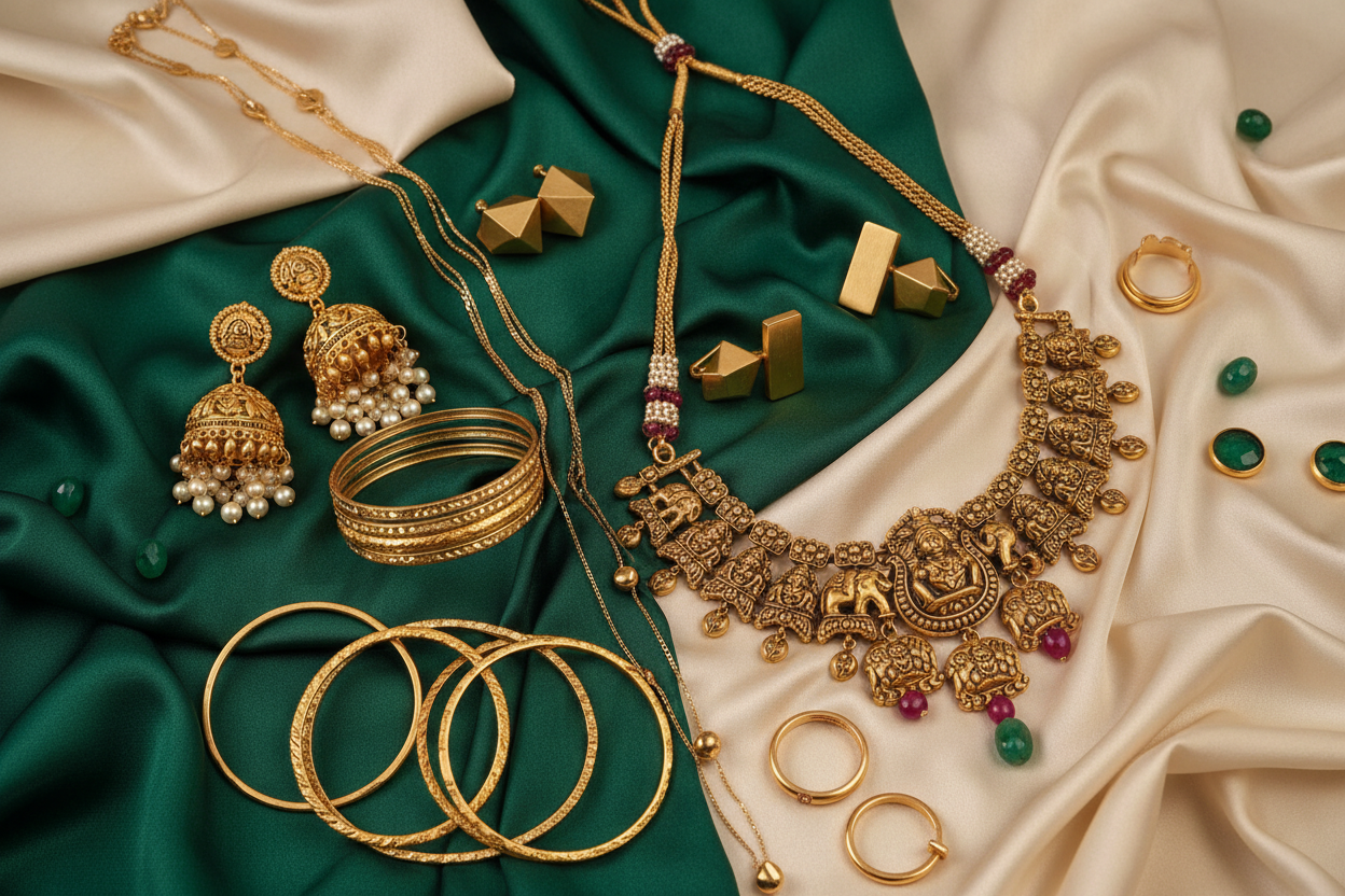 How to Mix Ethnic and Contemporary Jewellery for a Modern Indian Look