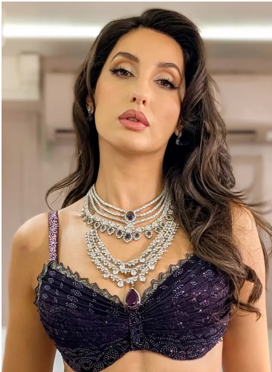 Nora Fatehi Wearing Minerali Statement Jewelry