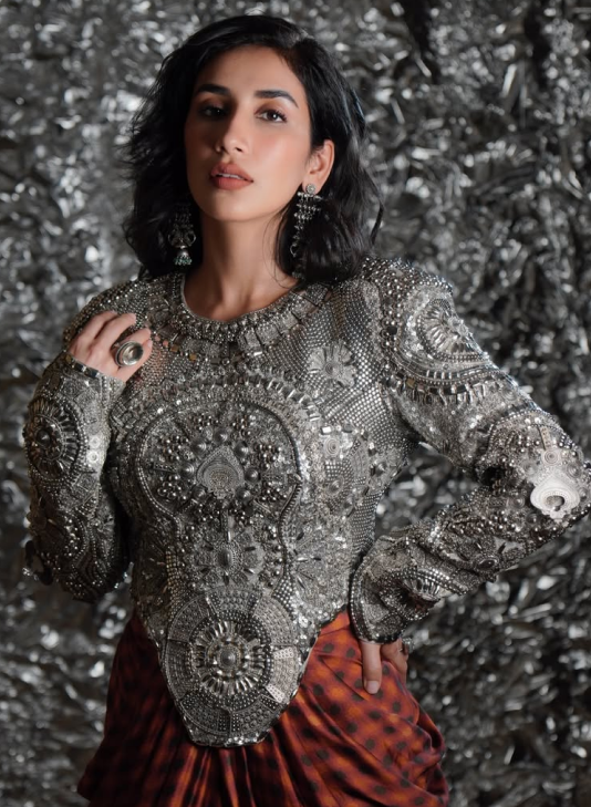 Parul Gulati Wearing Pure Silver Jewellery by Minerali
